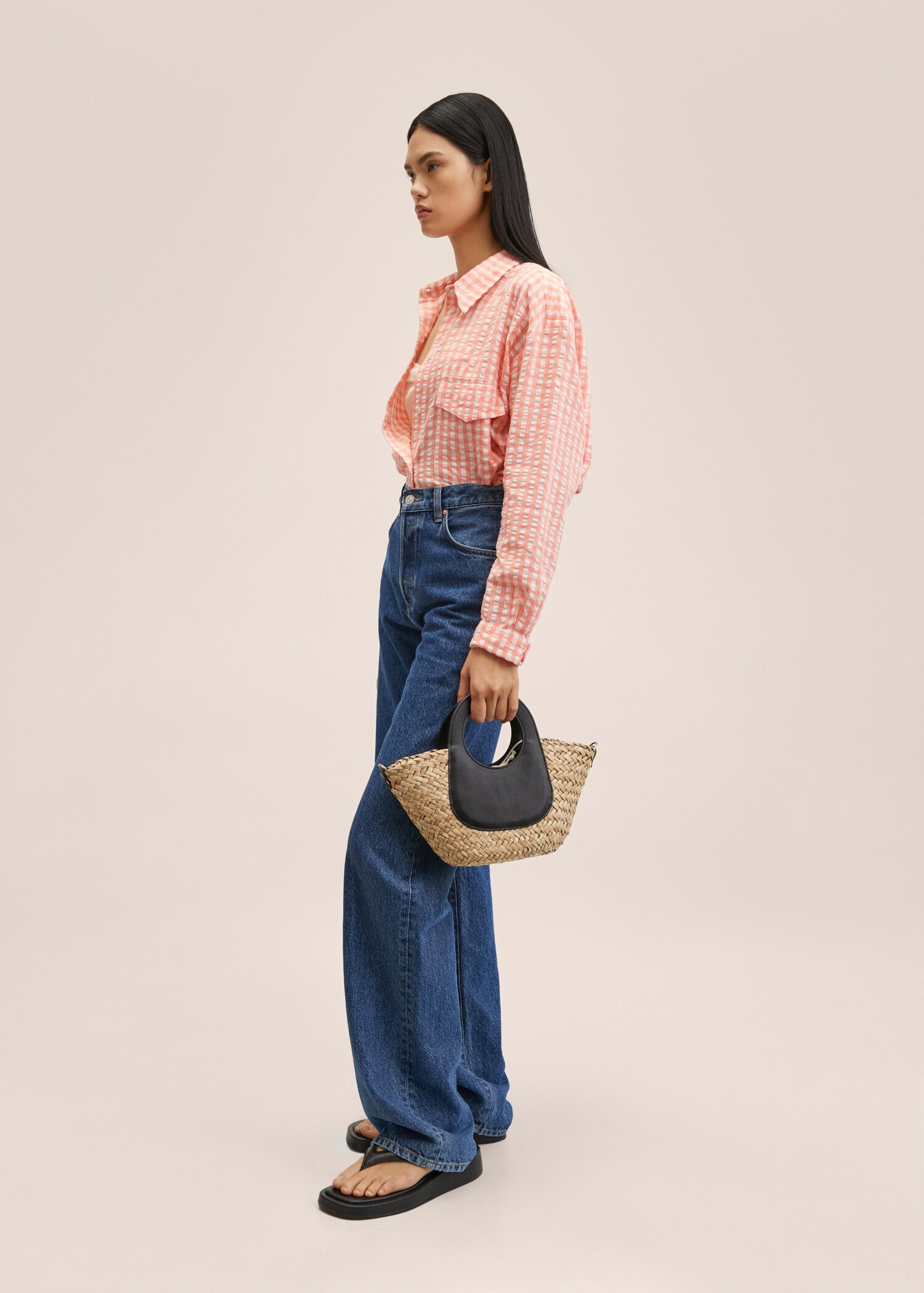 Chemise coton oversize - Plan général
