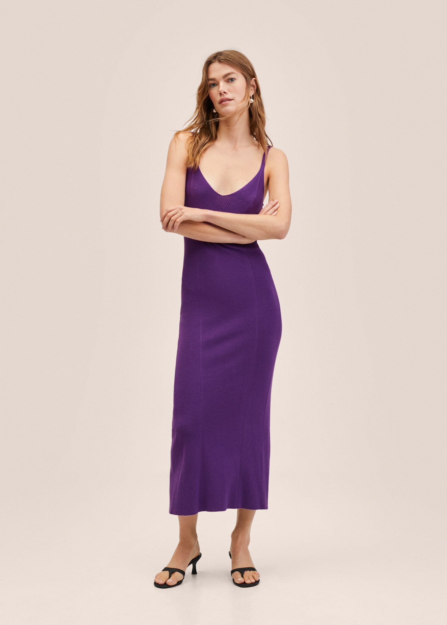Ribbed knit dress - General plane
