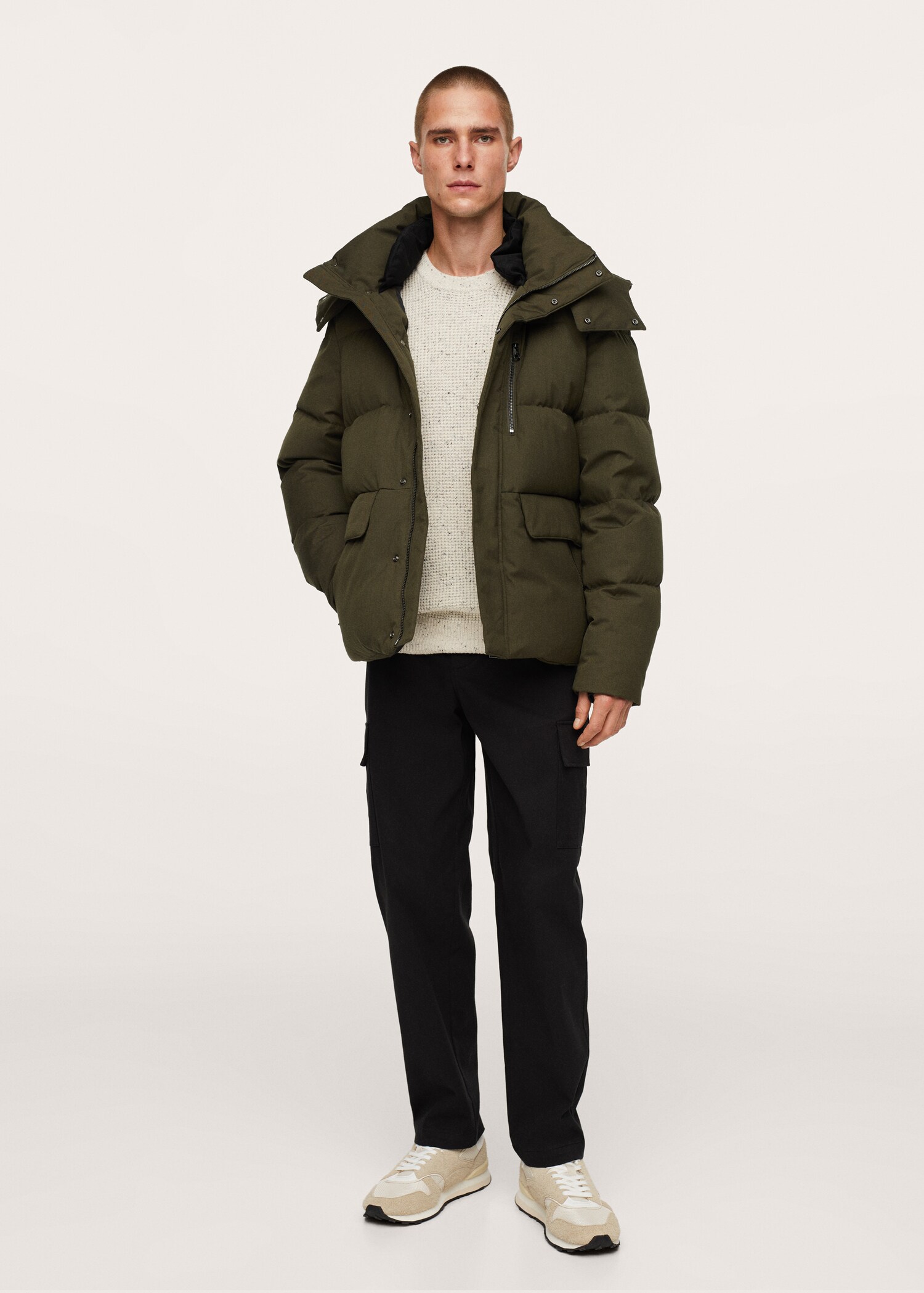 Anorak plumón capucha - Plano general