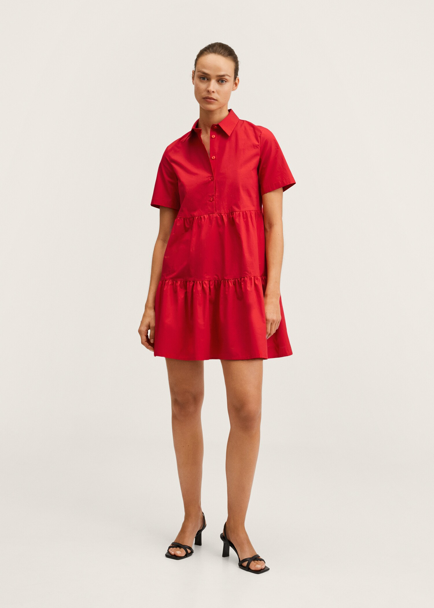Vestito cotone volant - Piano generale