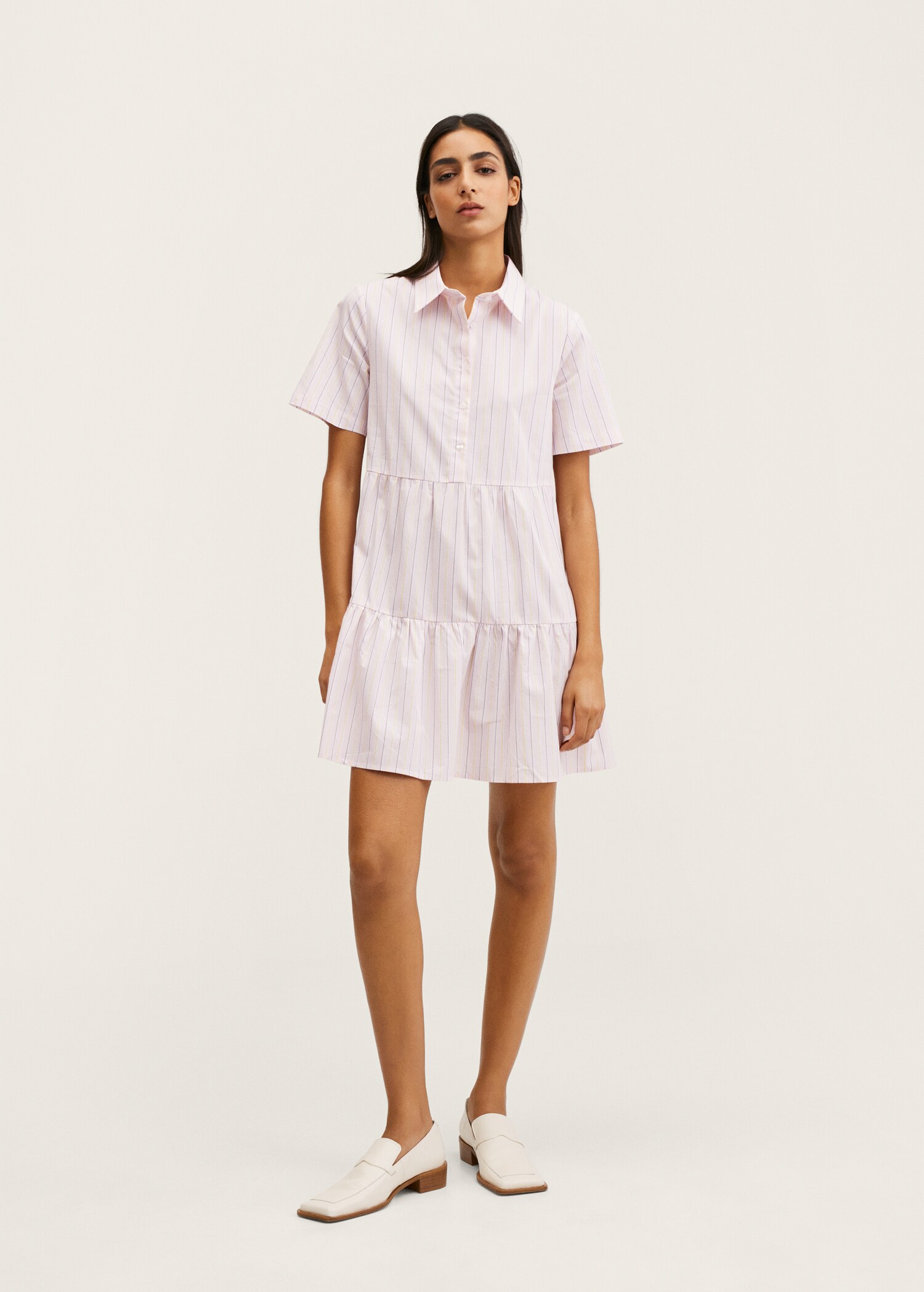Frill cotton dress - General plane