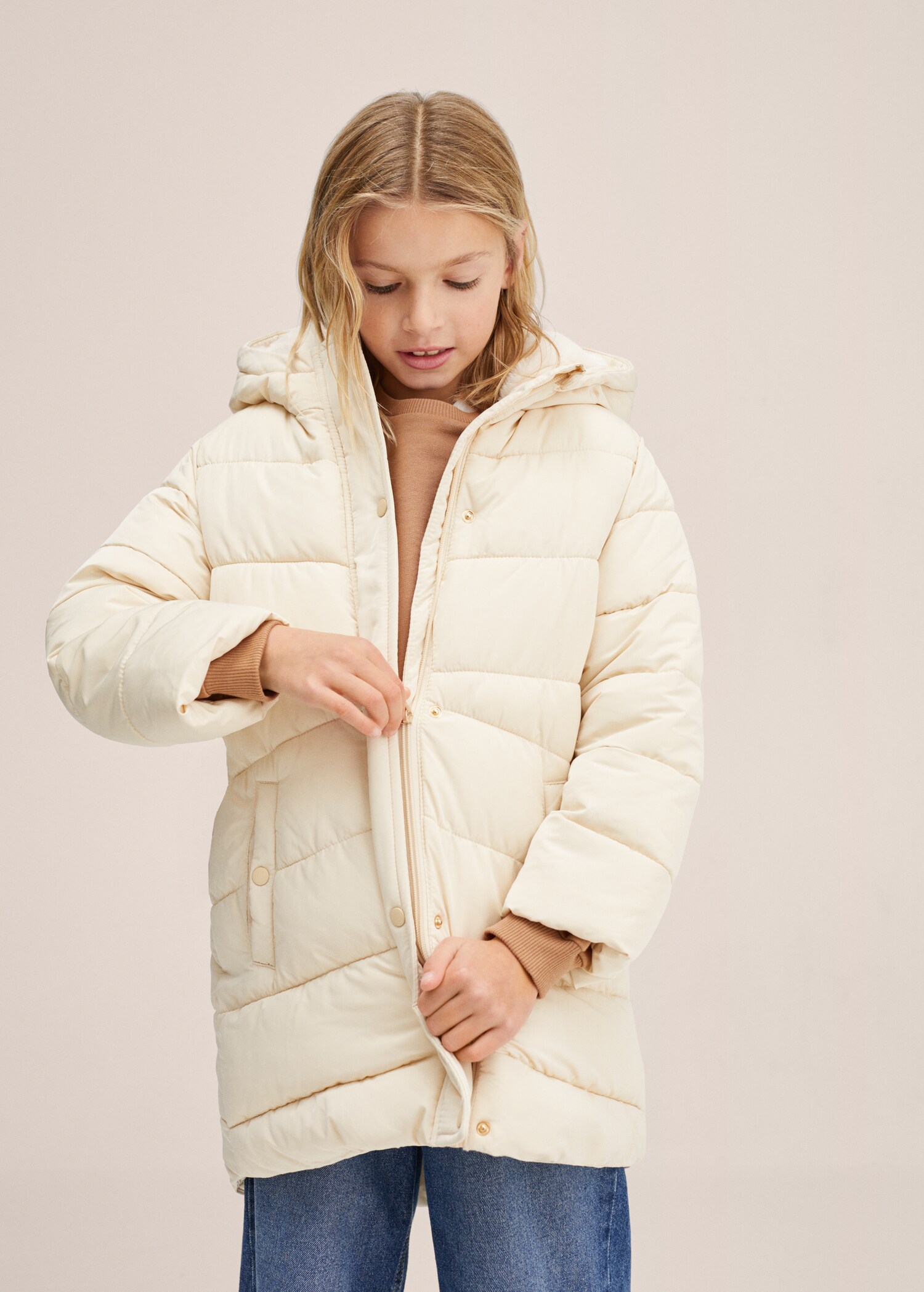 Anorak acolchado capucha - Plano general