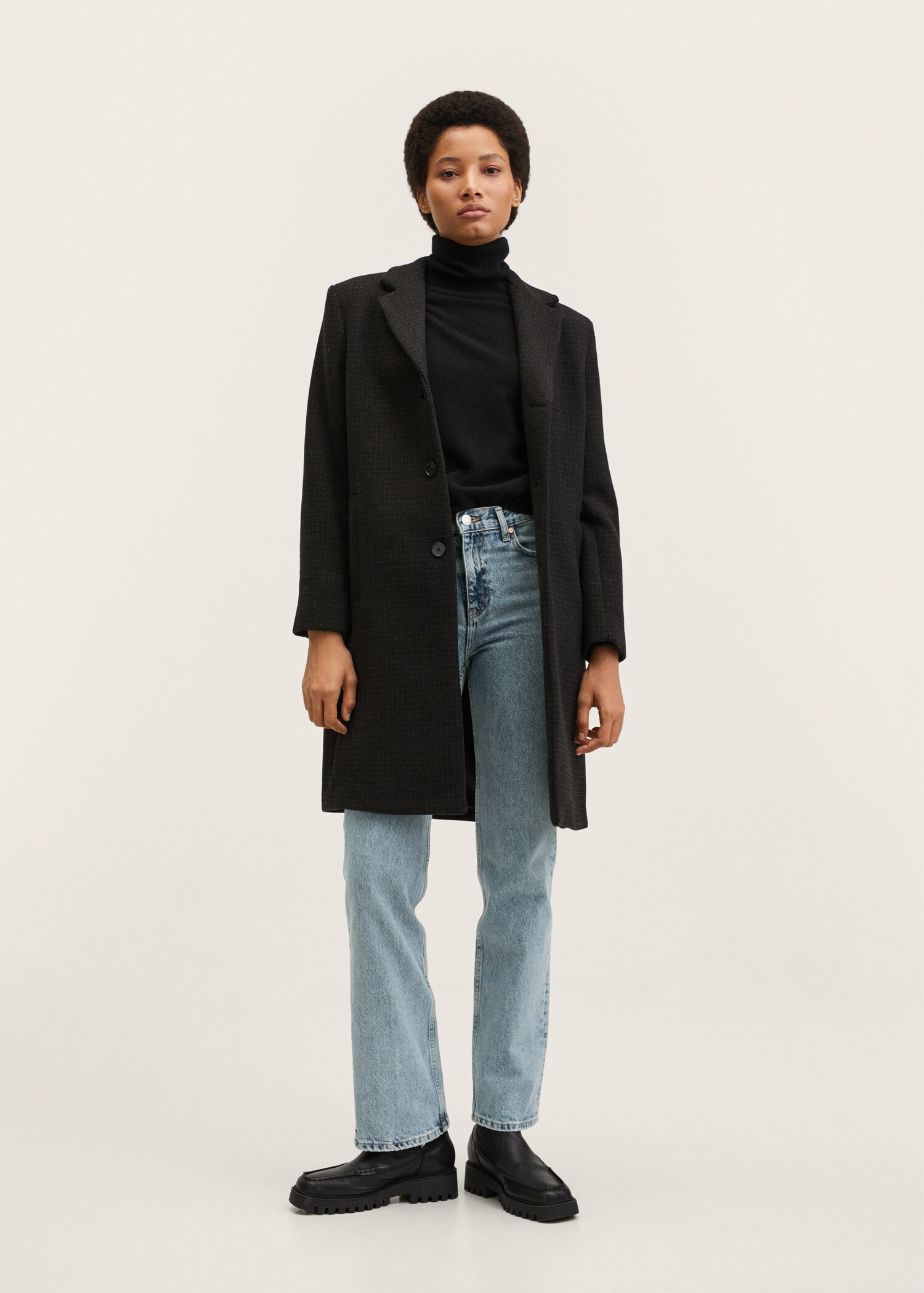 Mid-rise straight-fit jeans - Overzichtstekening
