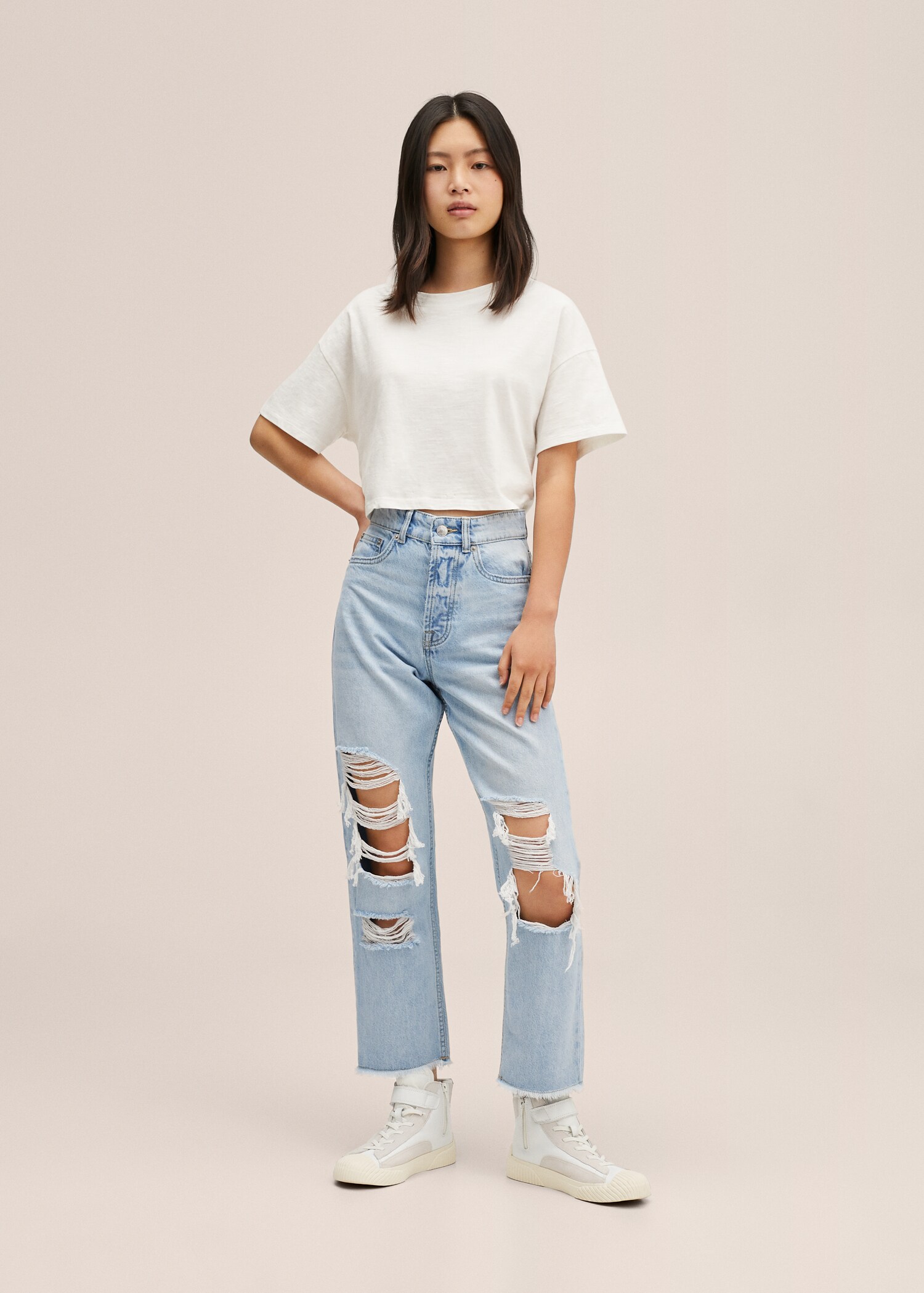 Jeans strappi decorativi - Piano generale