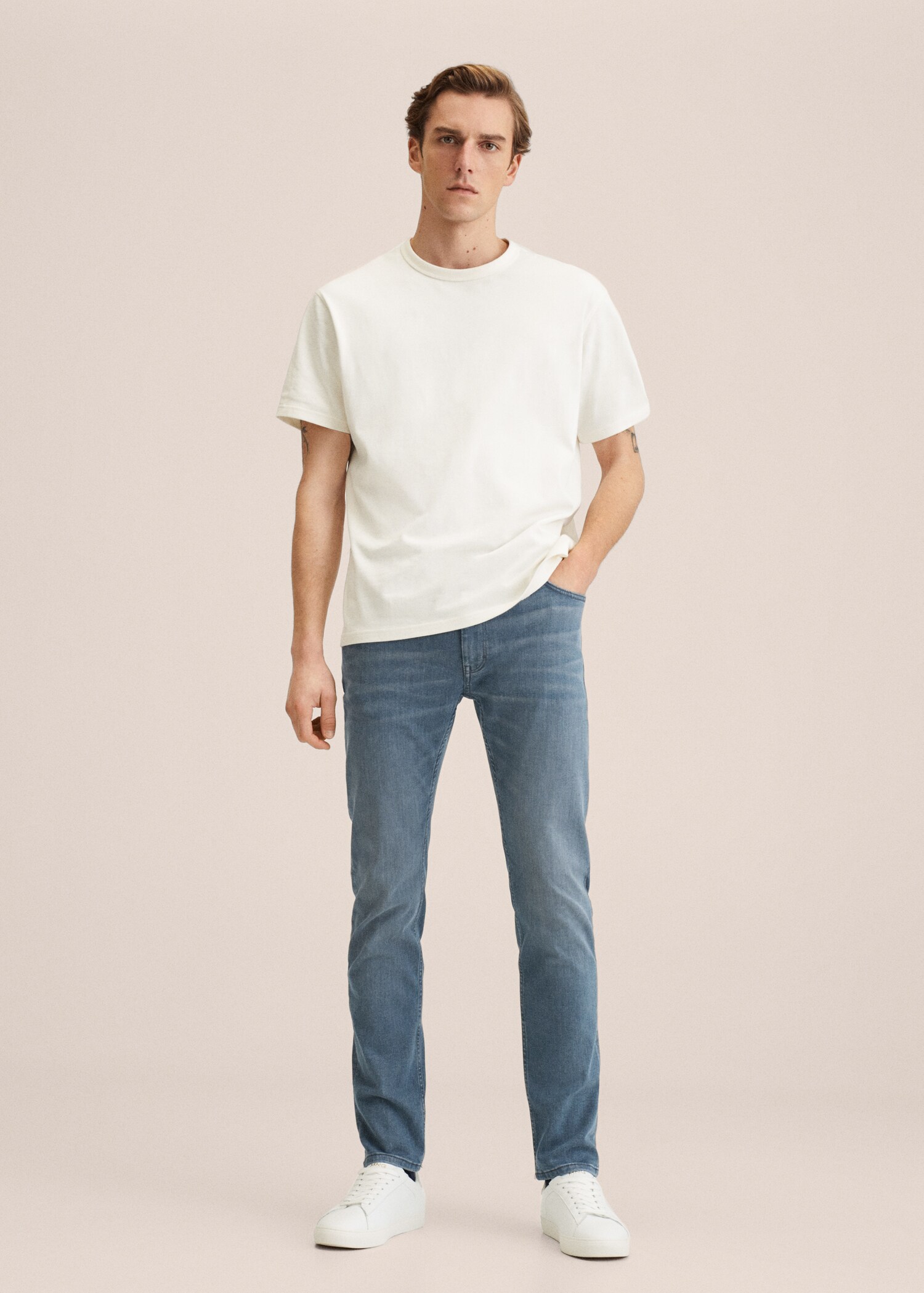 Patrick slim-fit ultra soft-touch jeans - General plane