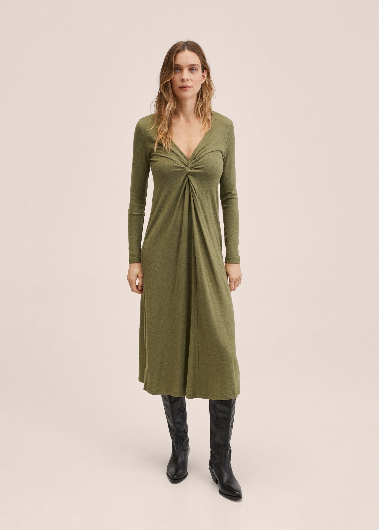 Vestido punto nudo - Plano general