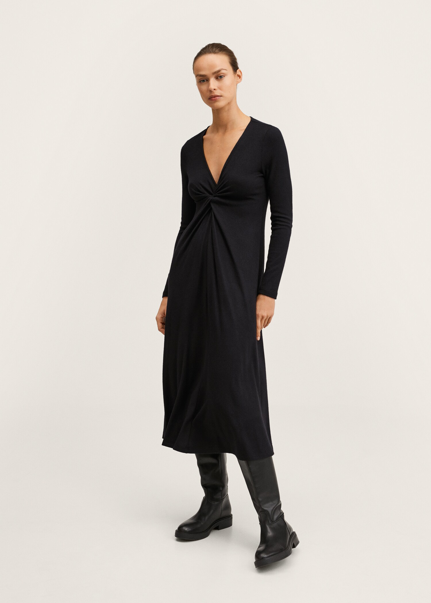 Vestido punto nudo - Plano general