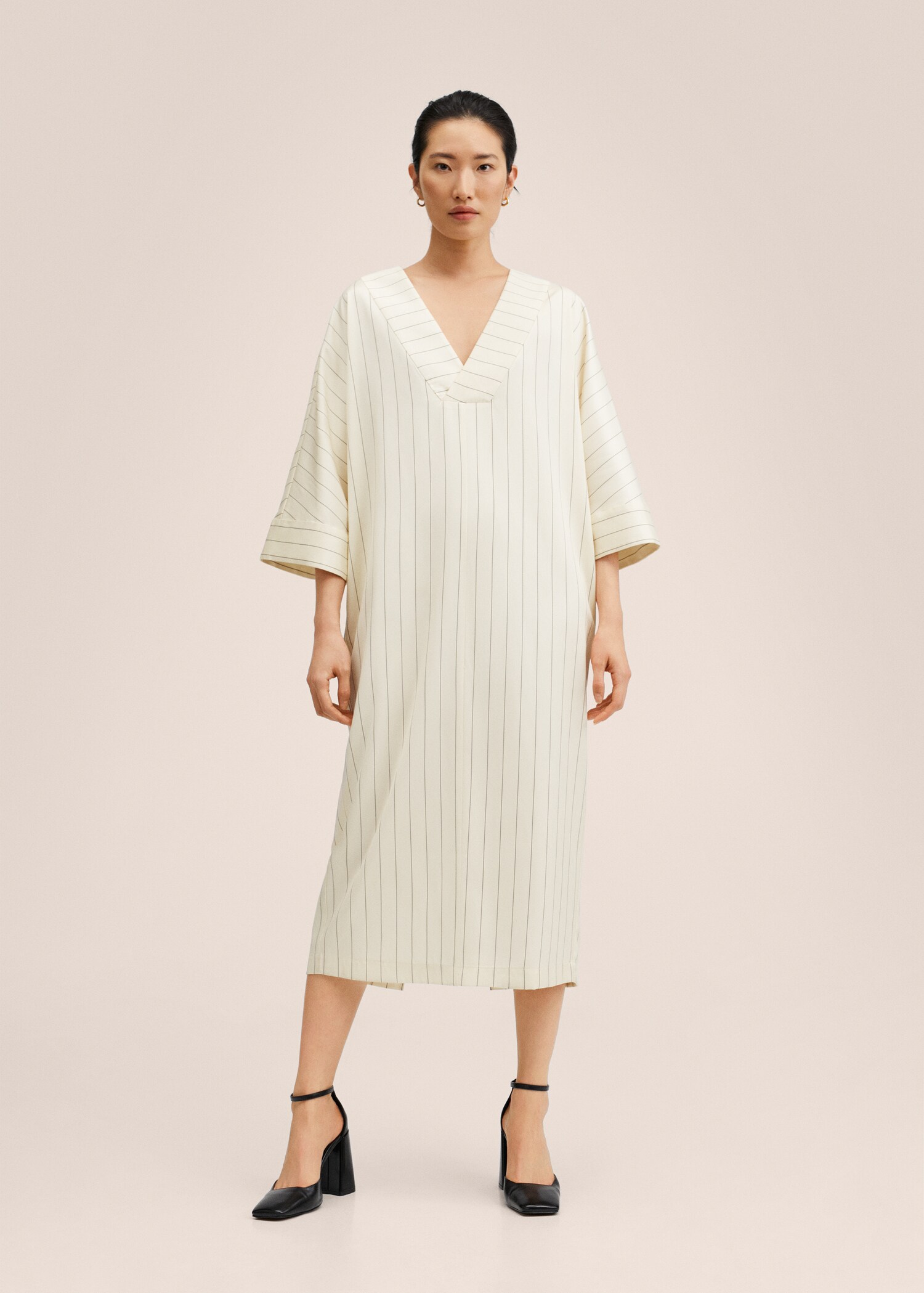 Šaty oversize s proužky - Celkový náhled
