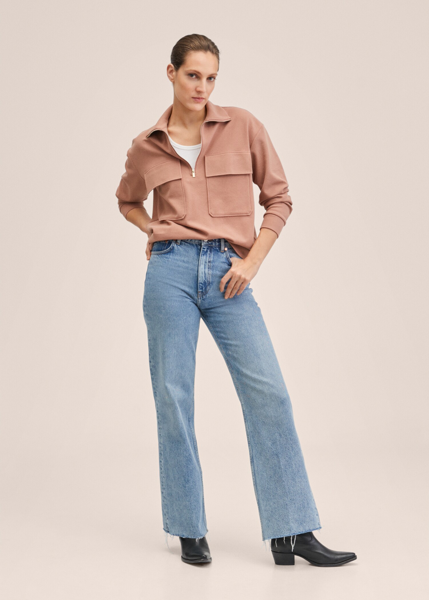 Oversize-Sweatshirt aus Baumwolle - Allgemeine Ansicht