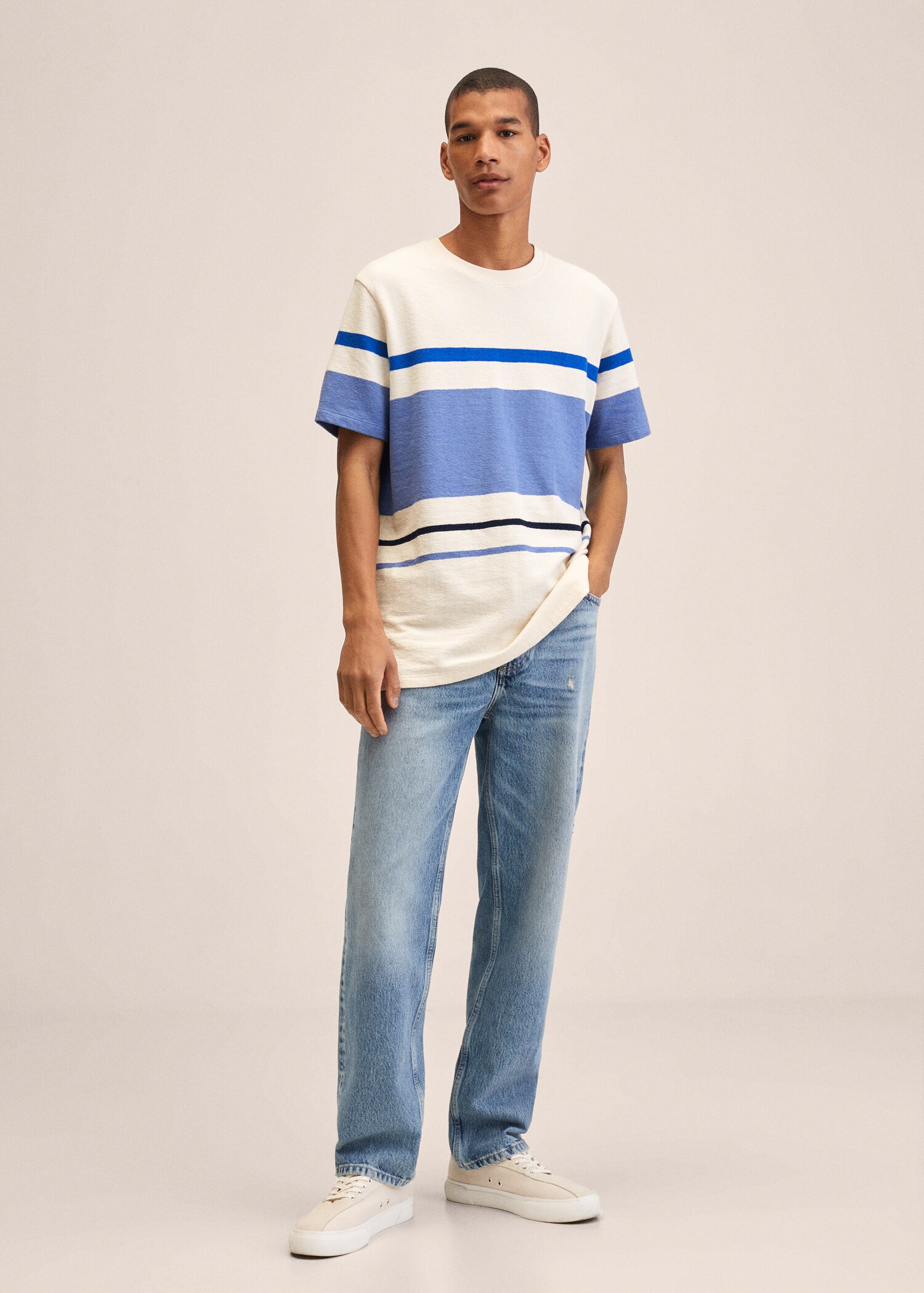 Striped cotton T-shirt - General plane