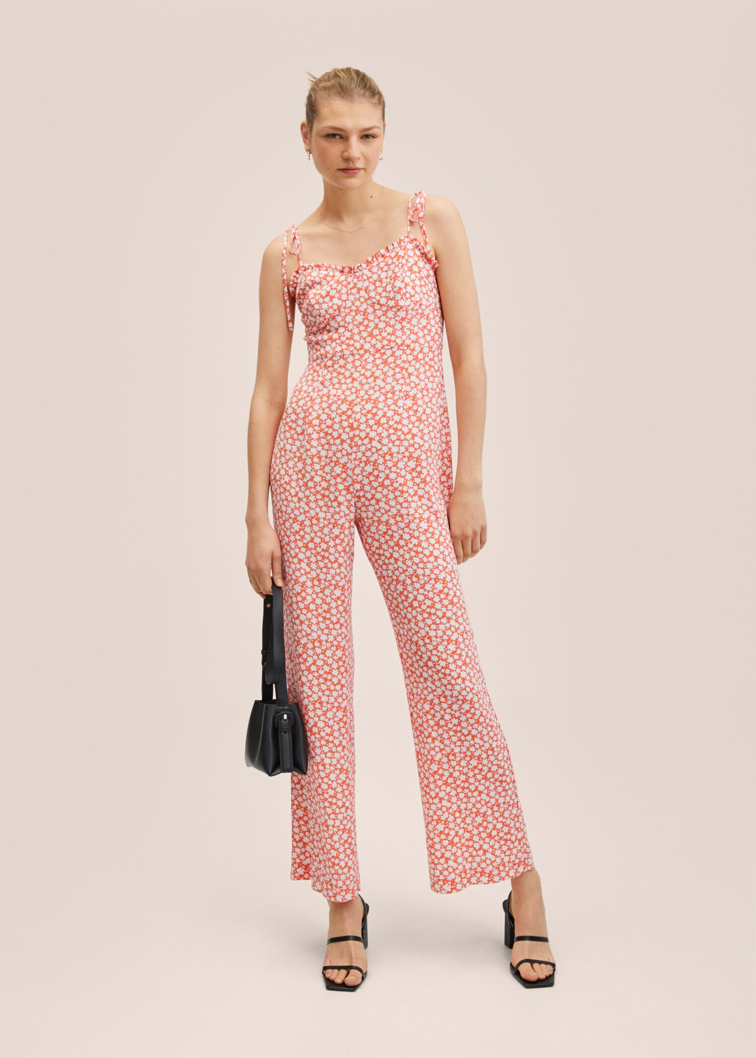 Floral print jumpsuit - General plane