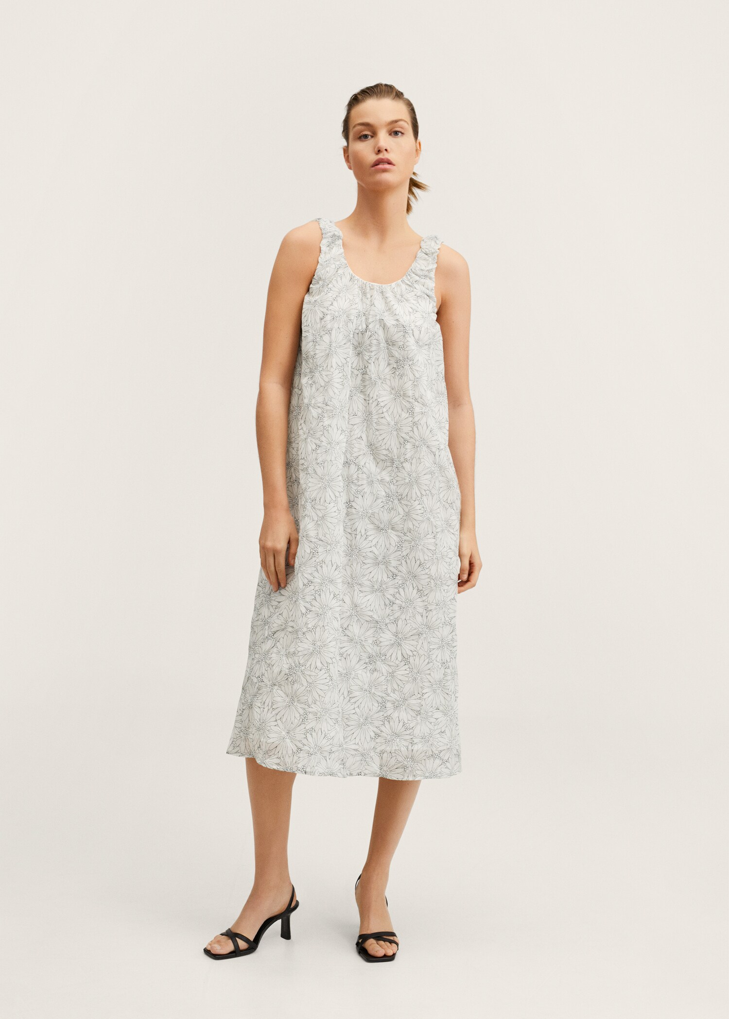 Flowers cotton dress - General plane