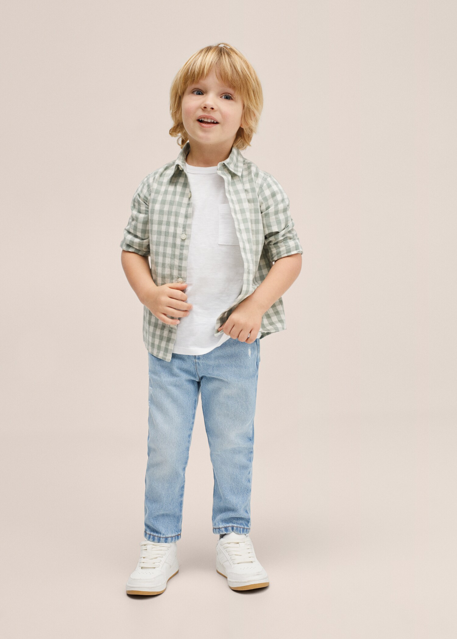 Camisa cuadro vichy - Plano general