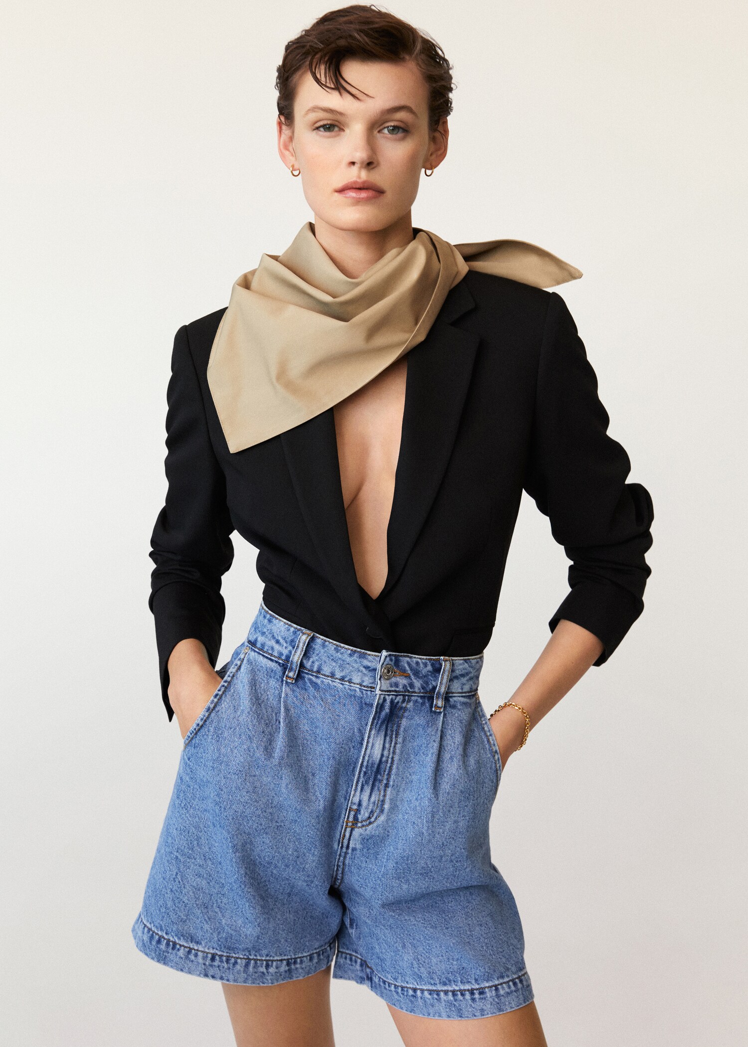 Multiposition cotton scarf - General plane