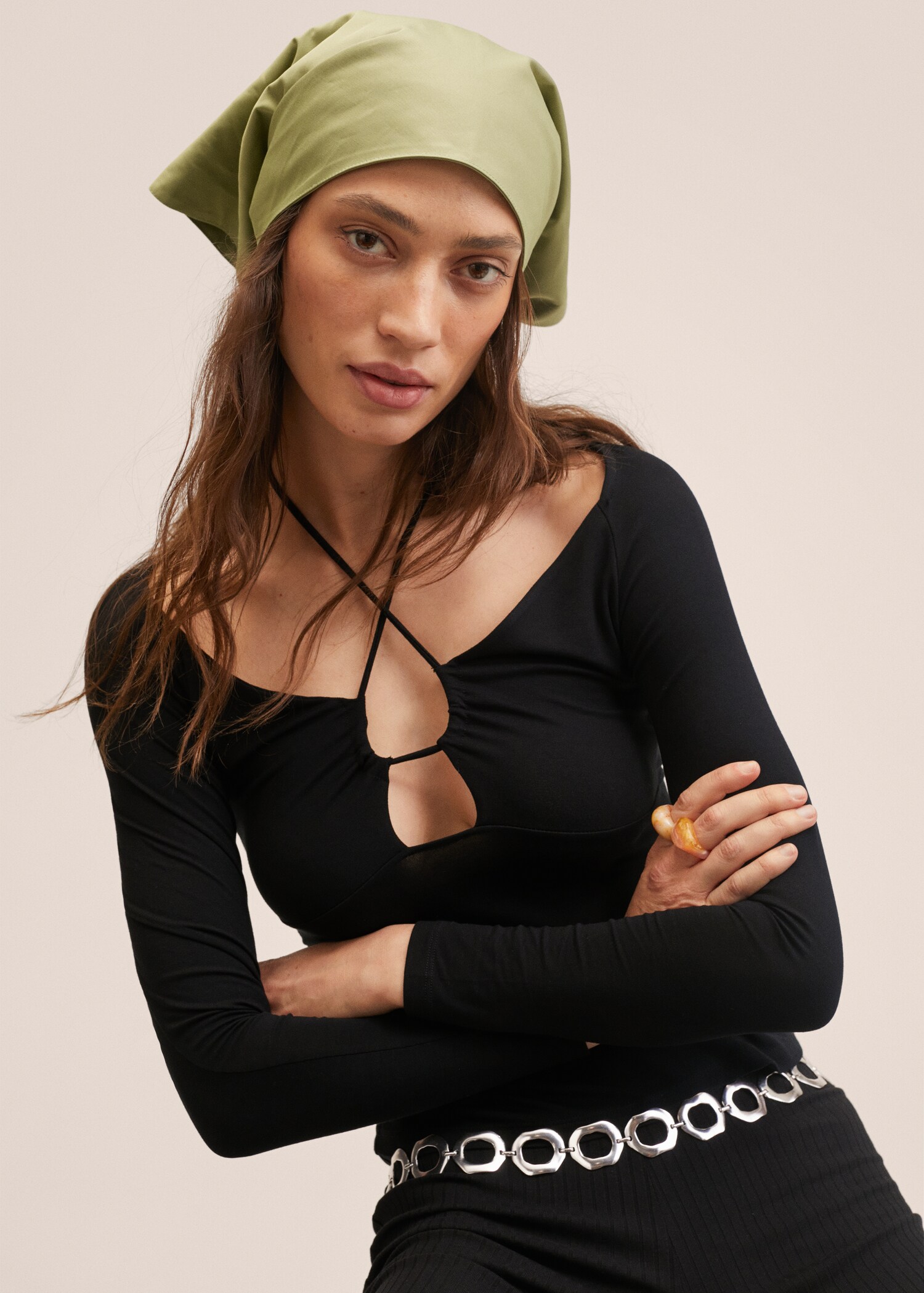 Multiposition cotton scarf - General plane