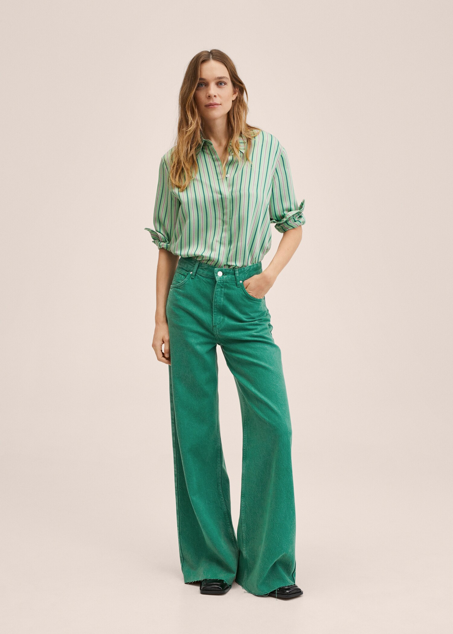 Jean wideleg taille haute - Plan général
