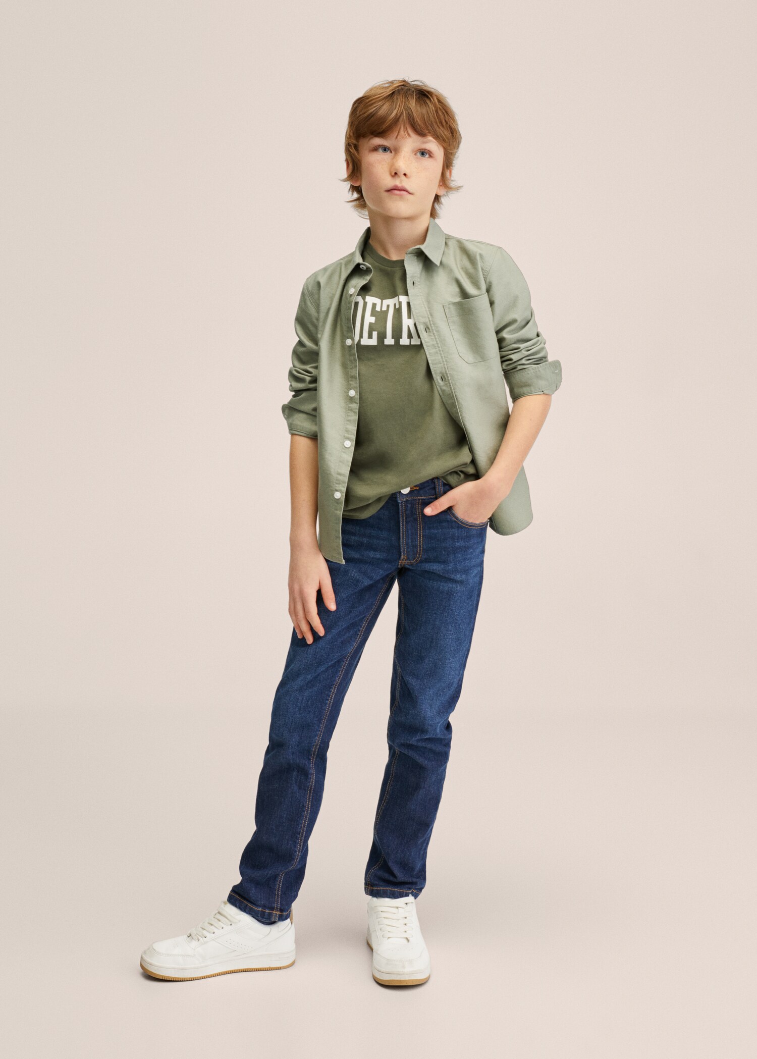 Message cotton T-shirt - General plane