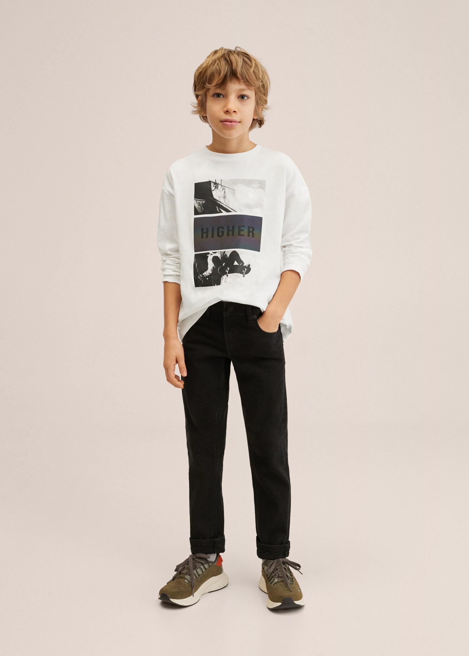 Printed long sleeve t-shirt - General plane