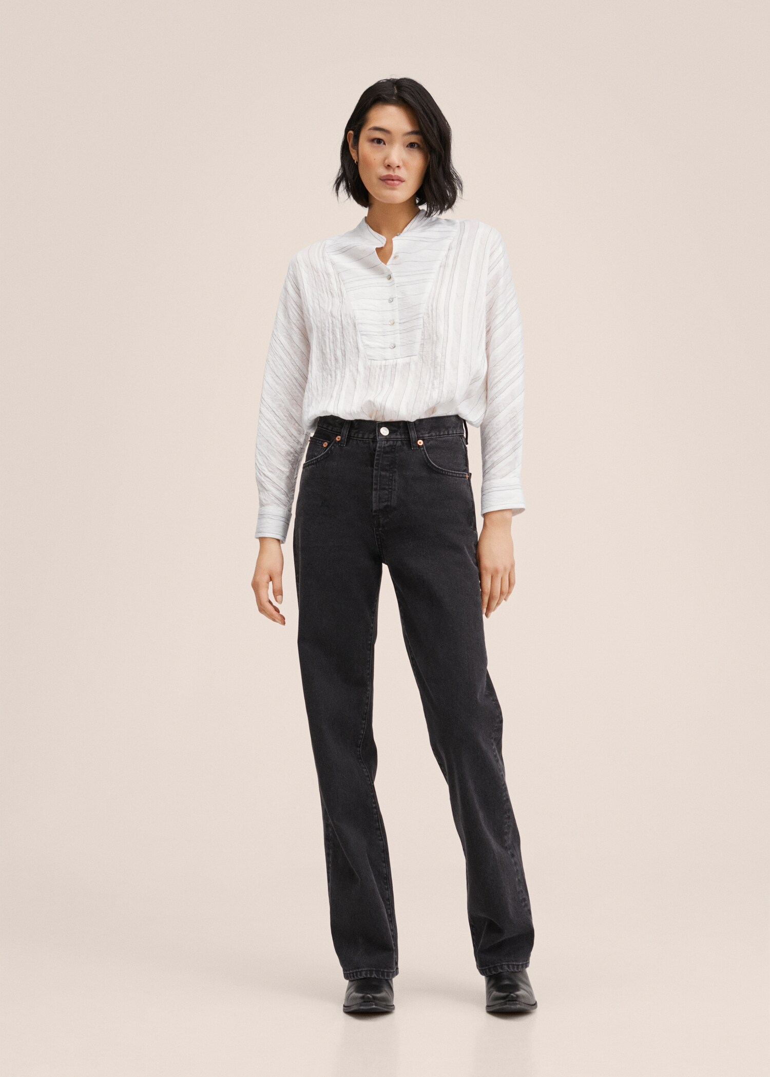 Pruhovaná halenka oversize - Celkový náhled