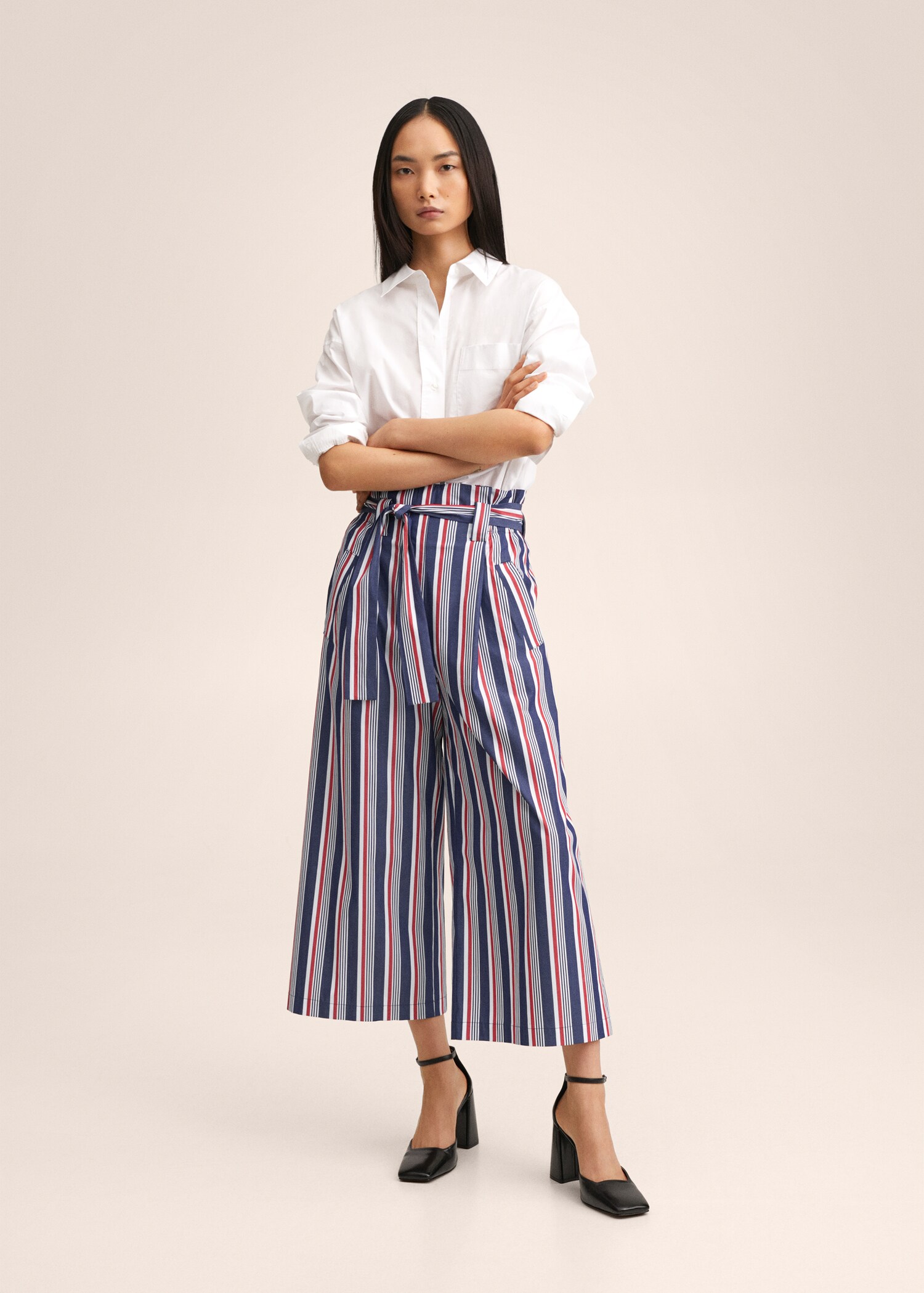 Culotte stripes trousers - General plane