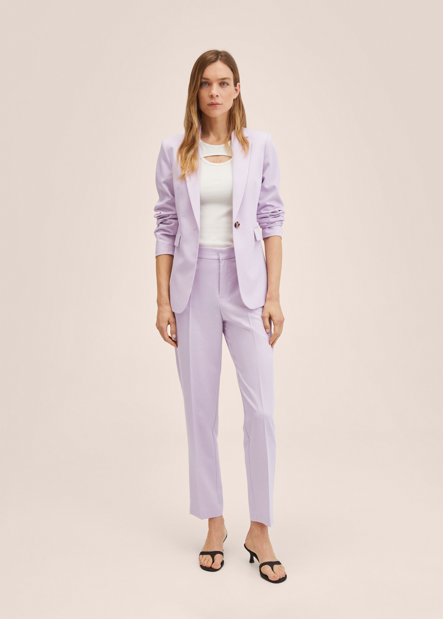 Pantalón recto traje - Plano general