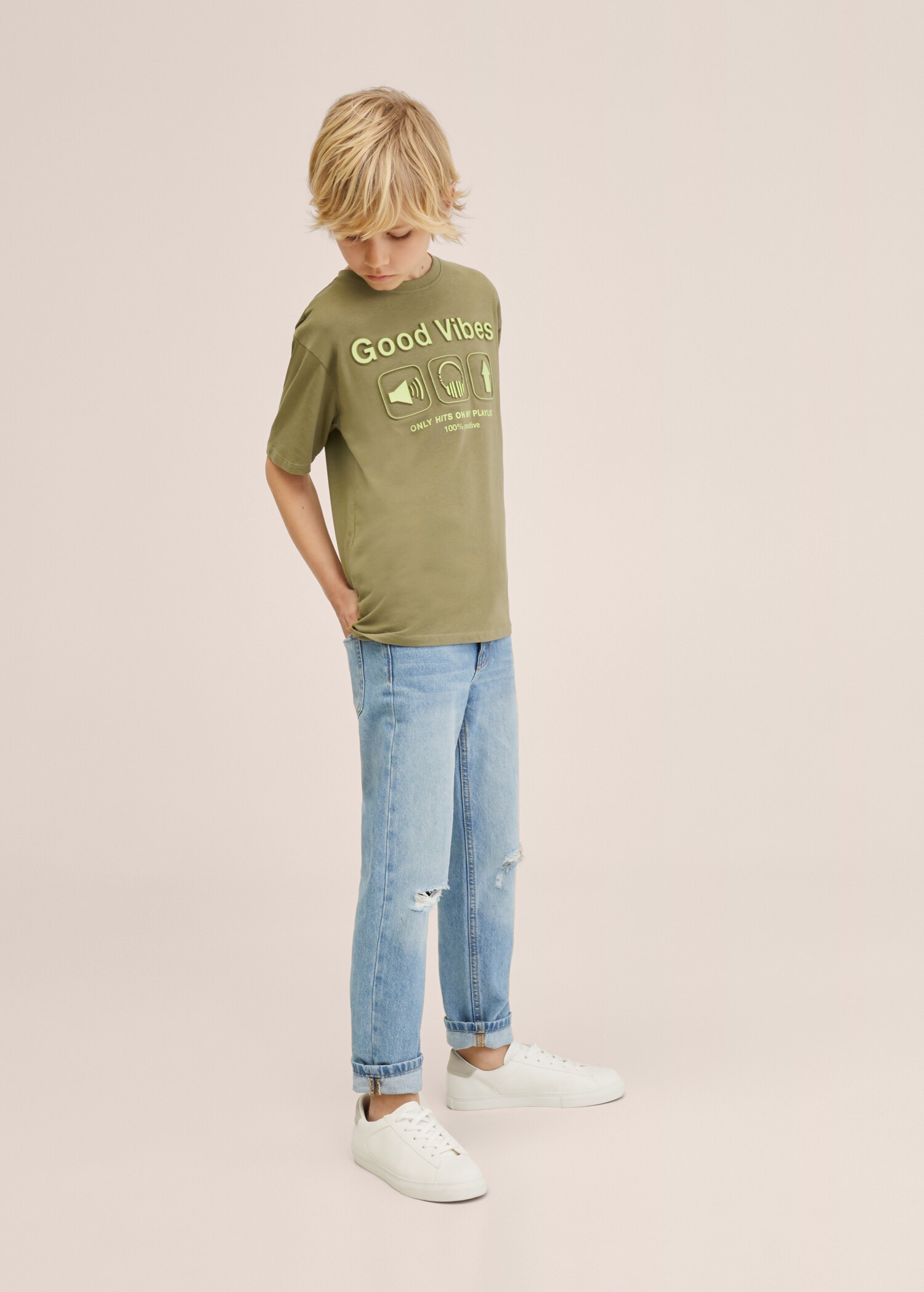 Camiseta algodón estampado - Plano general