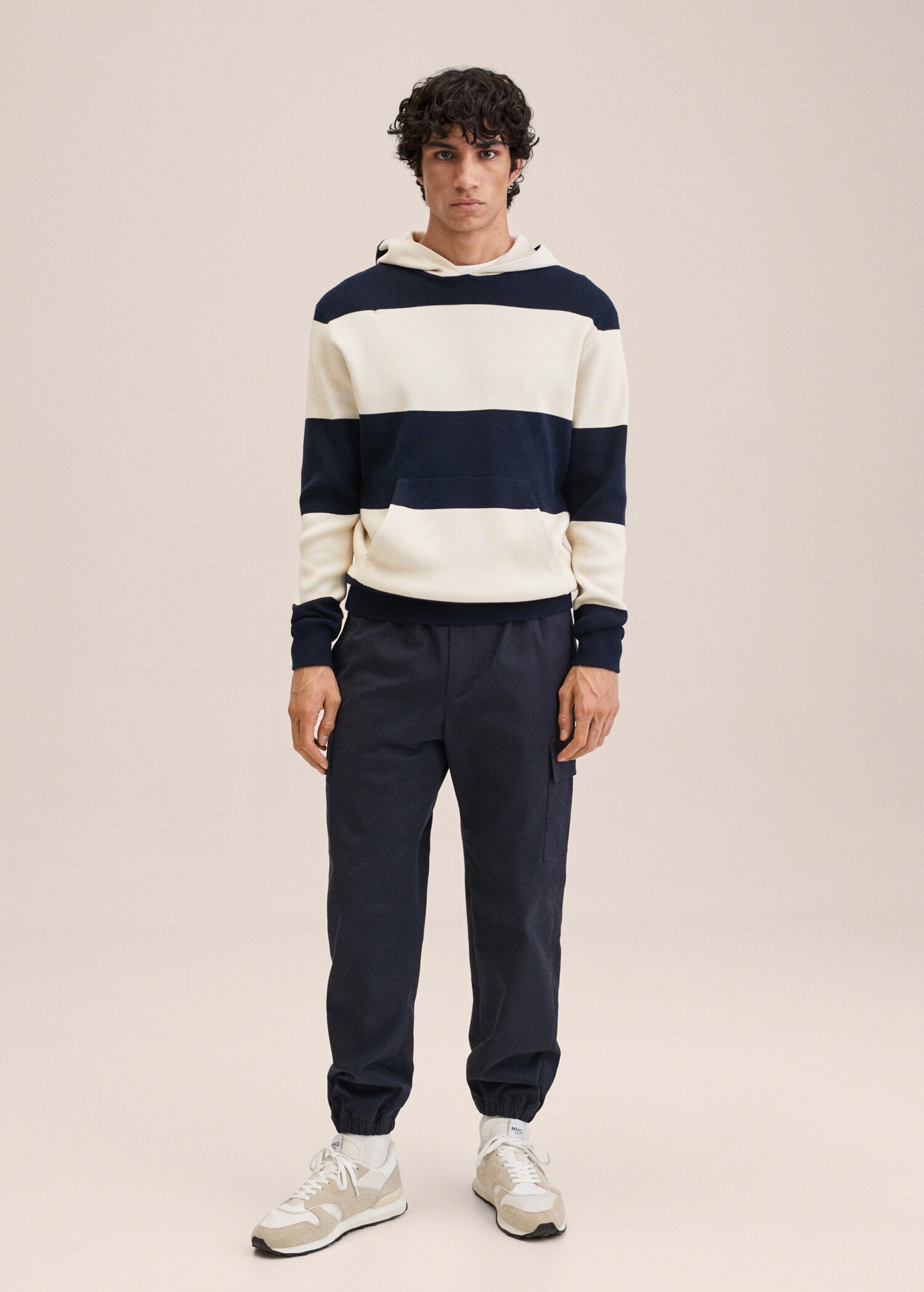 Sudadera punto rayas - Plano general