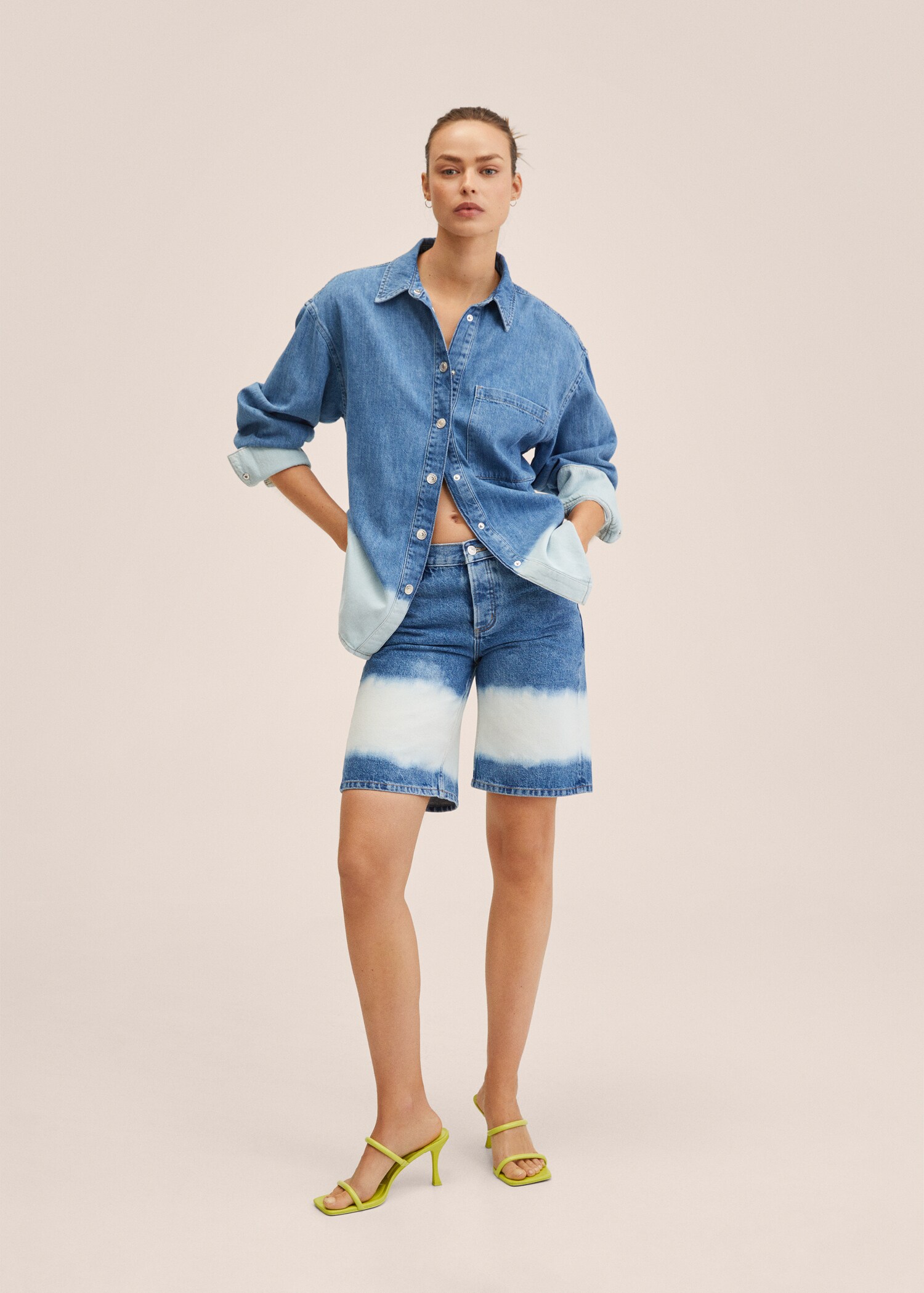 Košile oversize tie dye - Celkový náhled