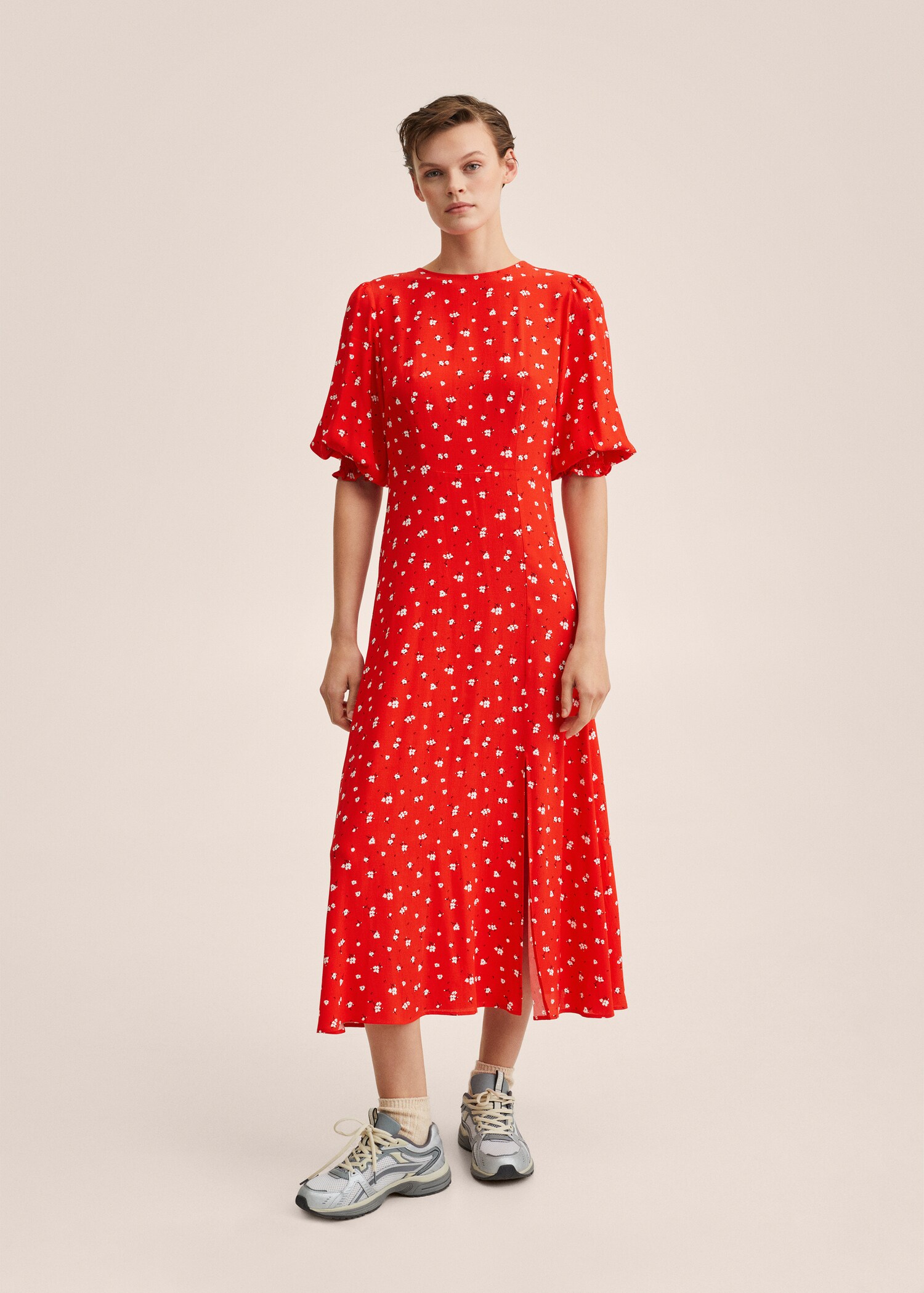 Vestido estampado flores - Plano general