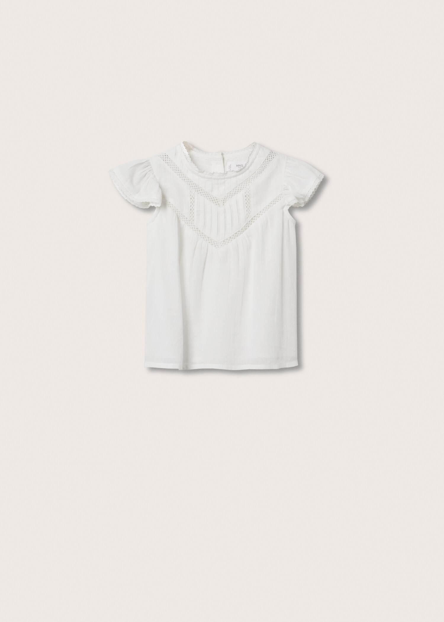 Cotton embroidered blouse - General plane
