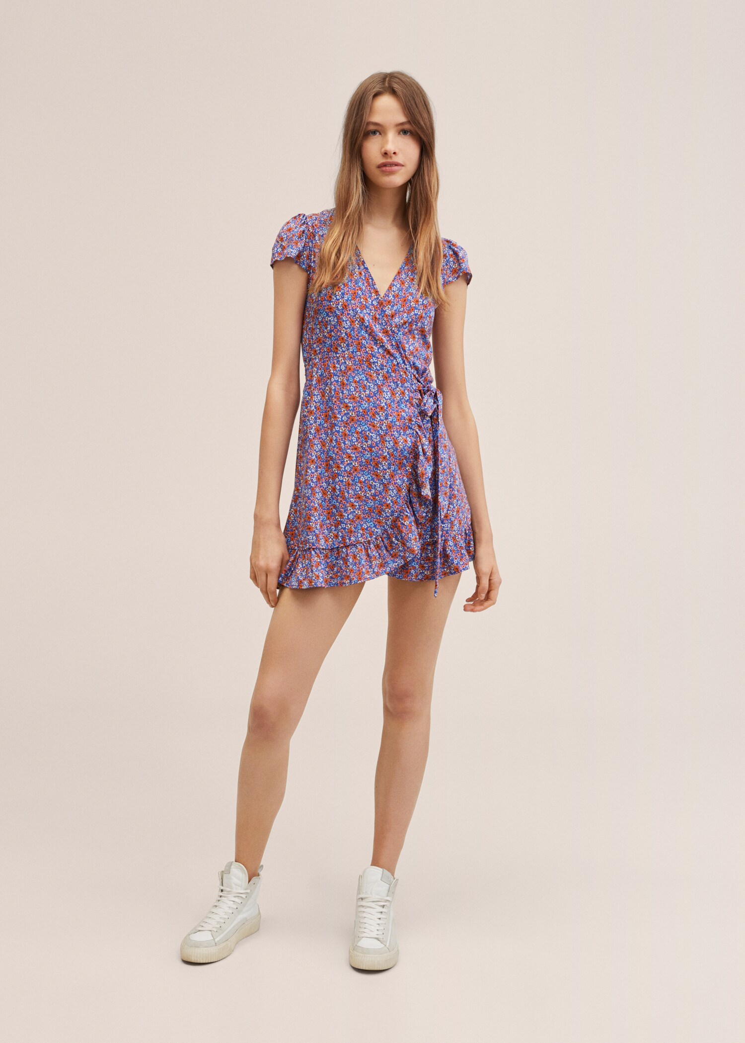 Floral wrap dress - General plane