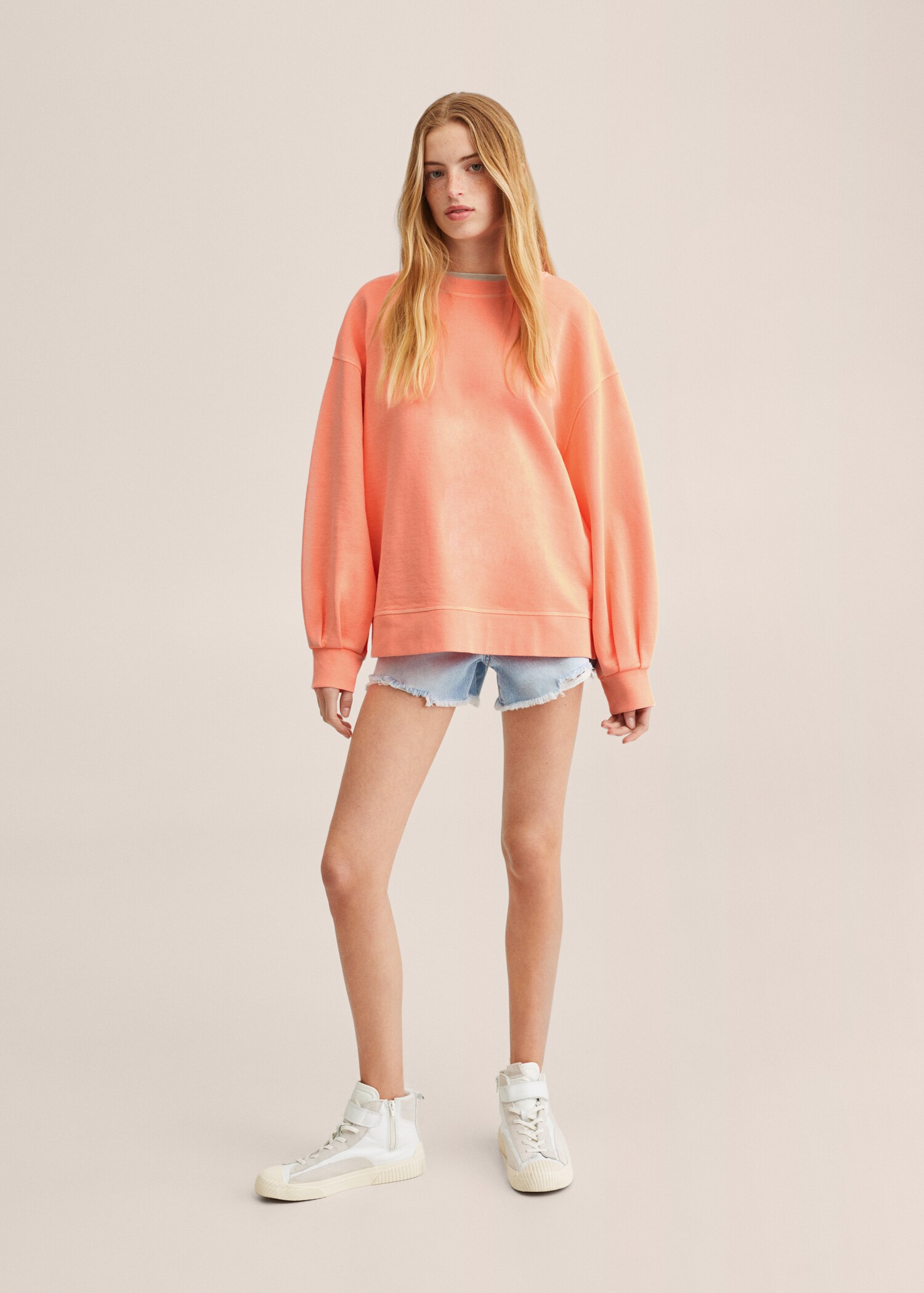 Oversize cotton sweatshirt - General plane