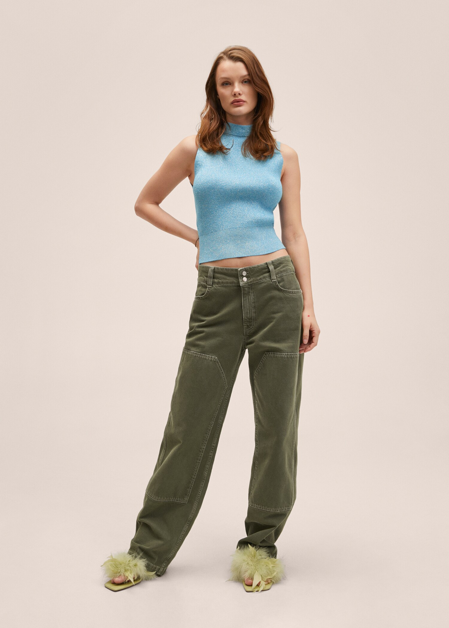 Top din tricot lurex - Plan general