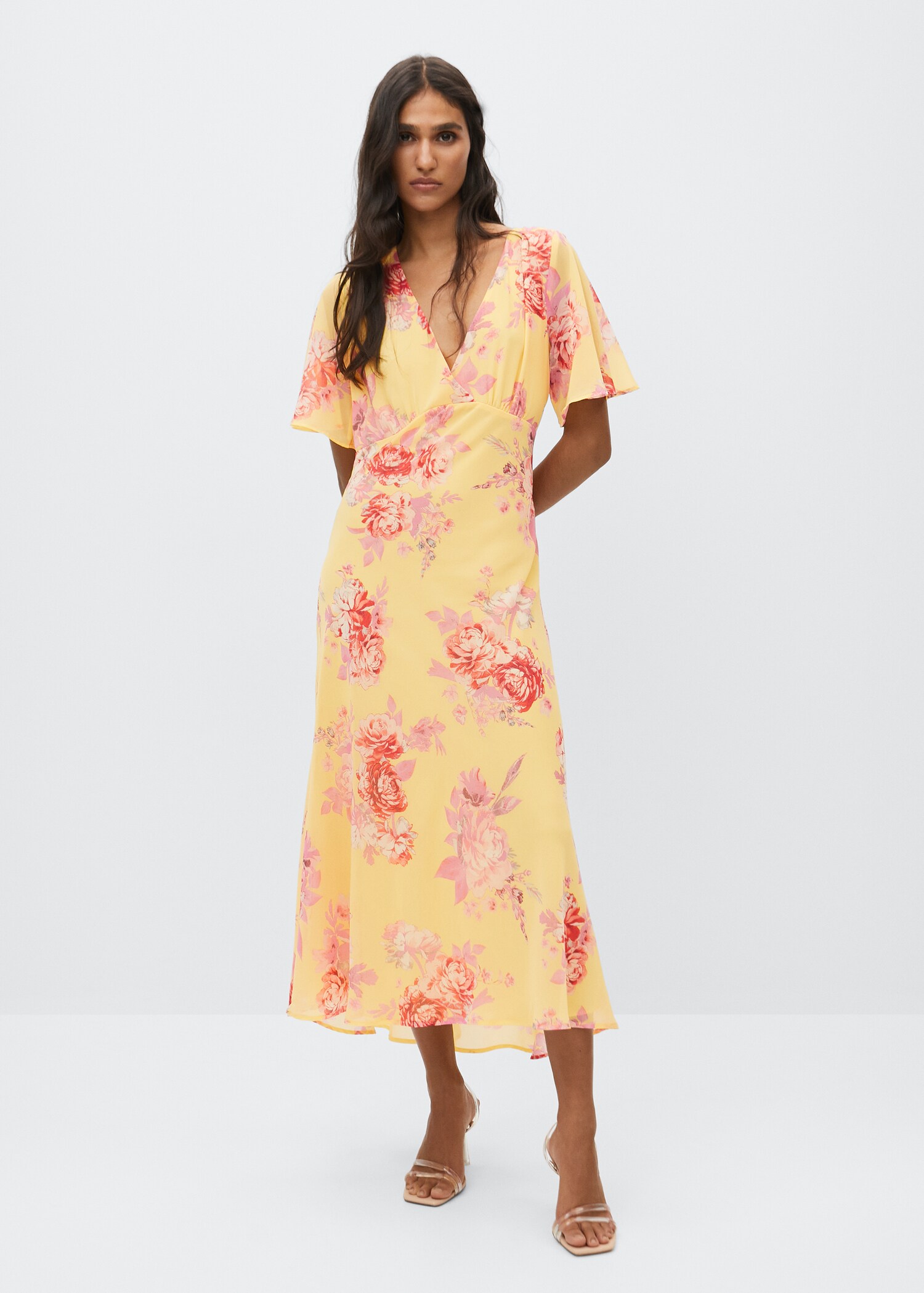 Vestido estampado flores - Plano general