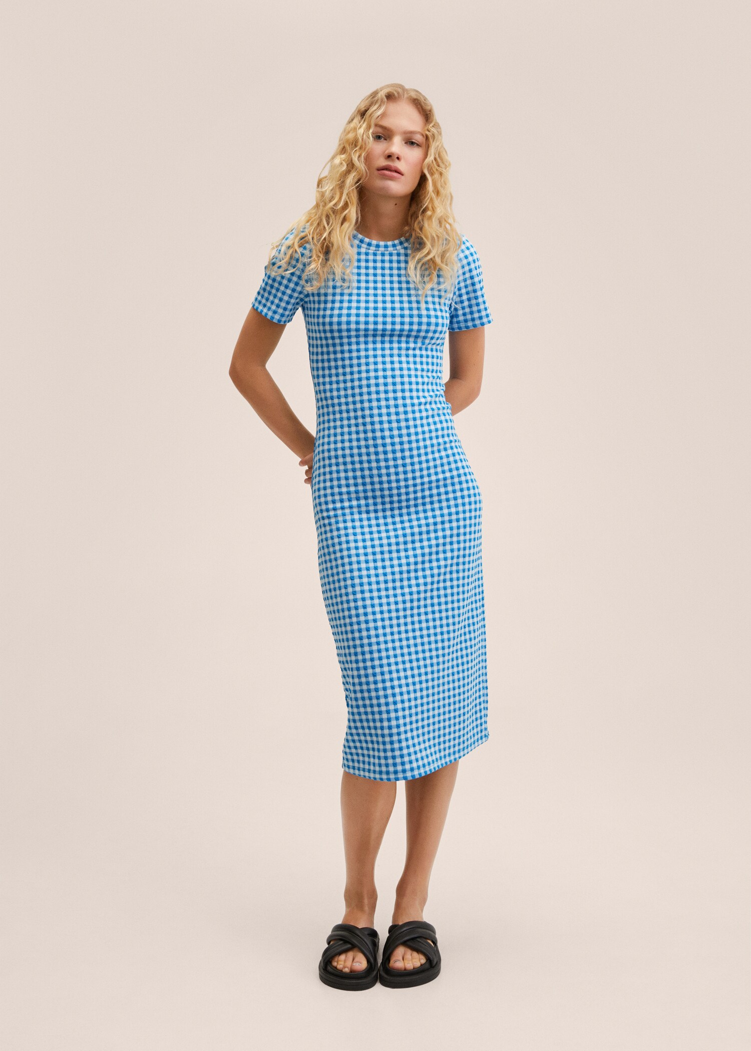 Vestido cuadros vichy - Plano general
