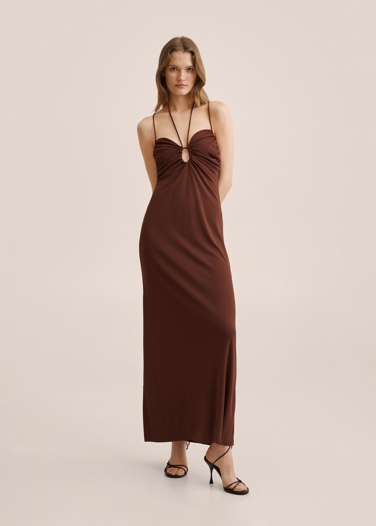 Vestido detalle fruncido - Plano general