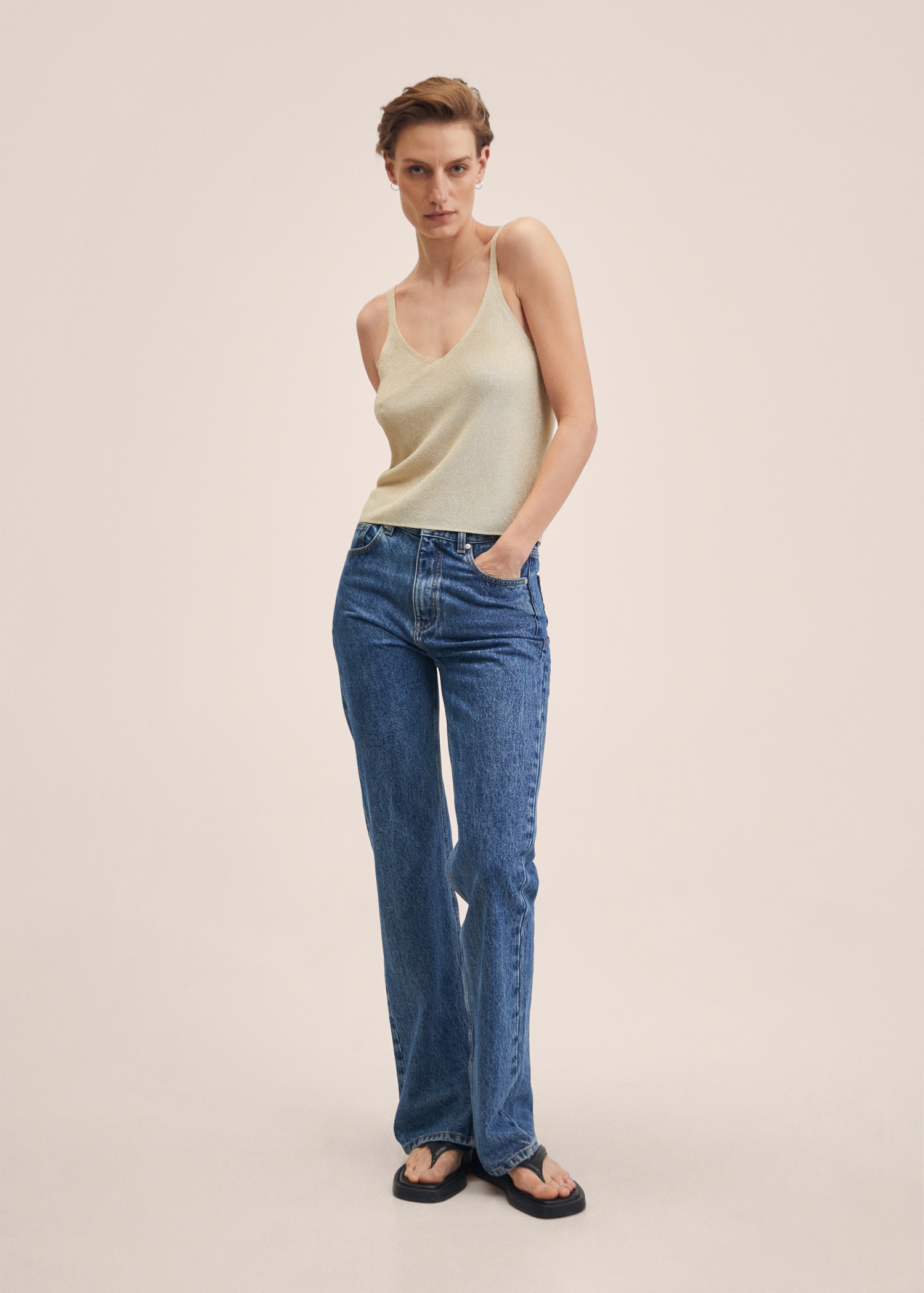 Lurex knitted top - General plane