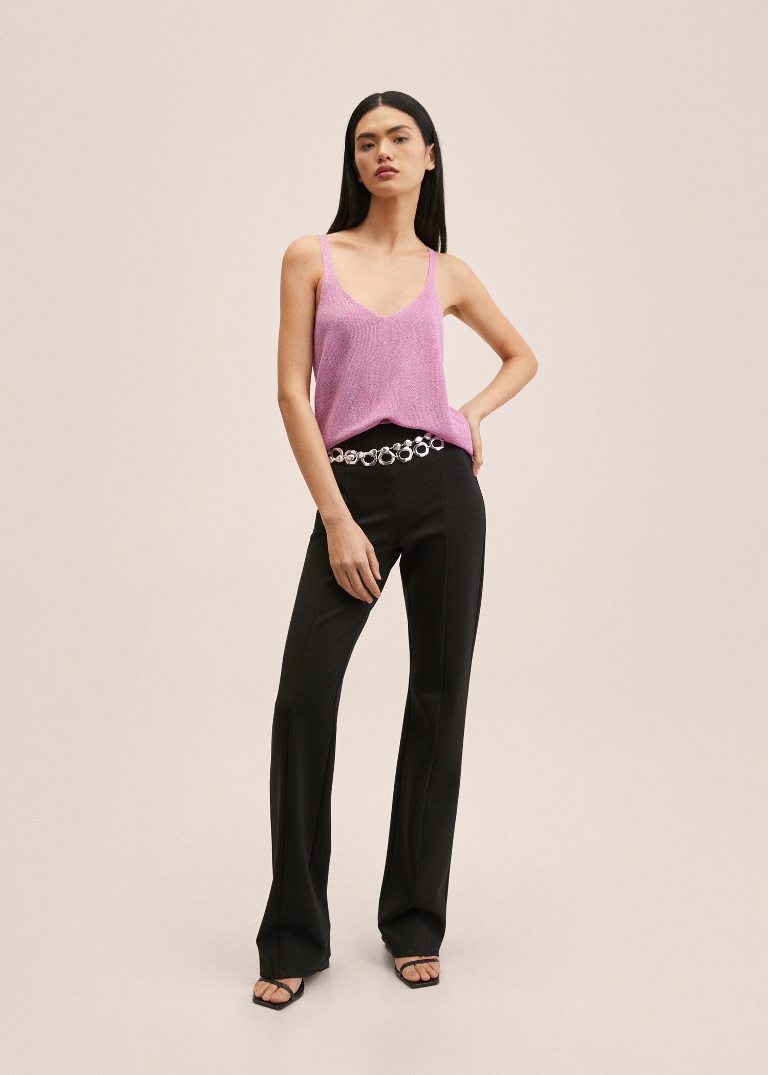 Lurex knitted top - General plane