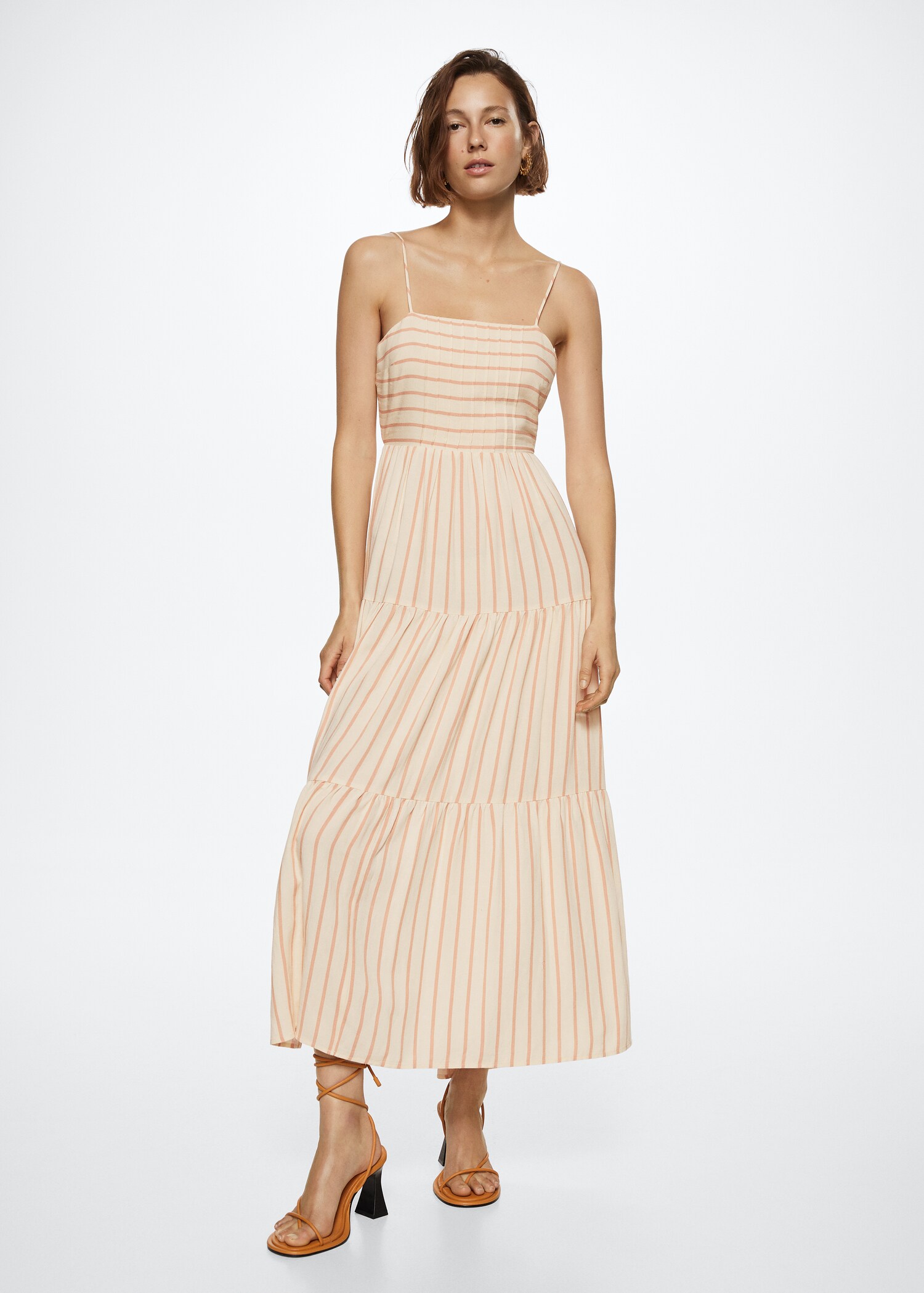 Flowy striped dress - General plane