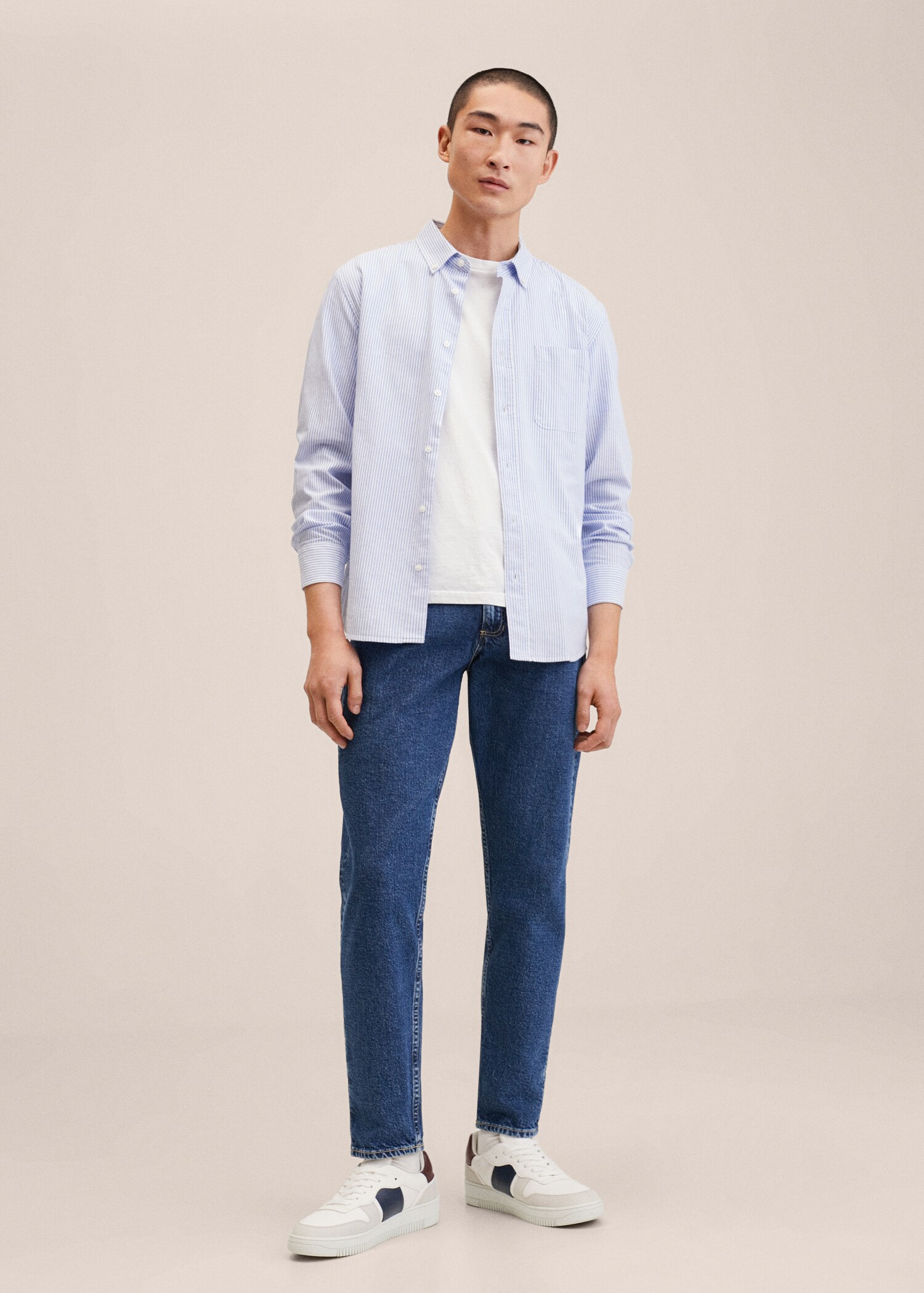Ben tapered cropped jeans - General plane