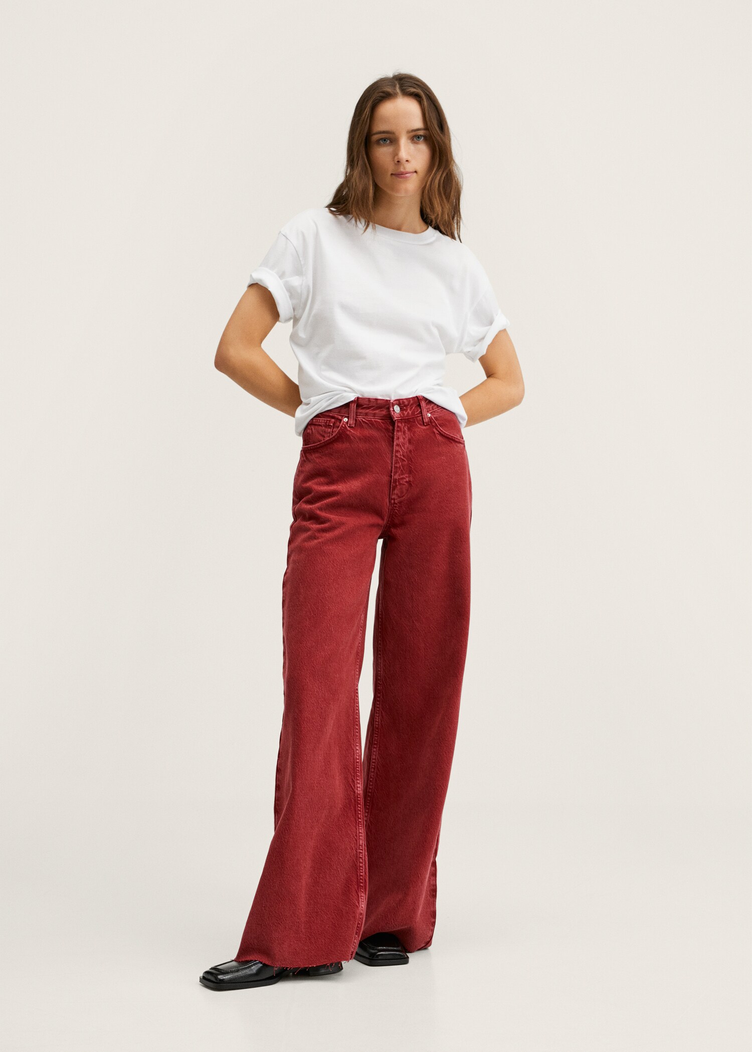 Jean wideleg taille haute - Plan général