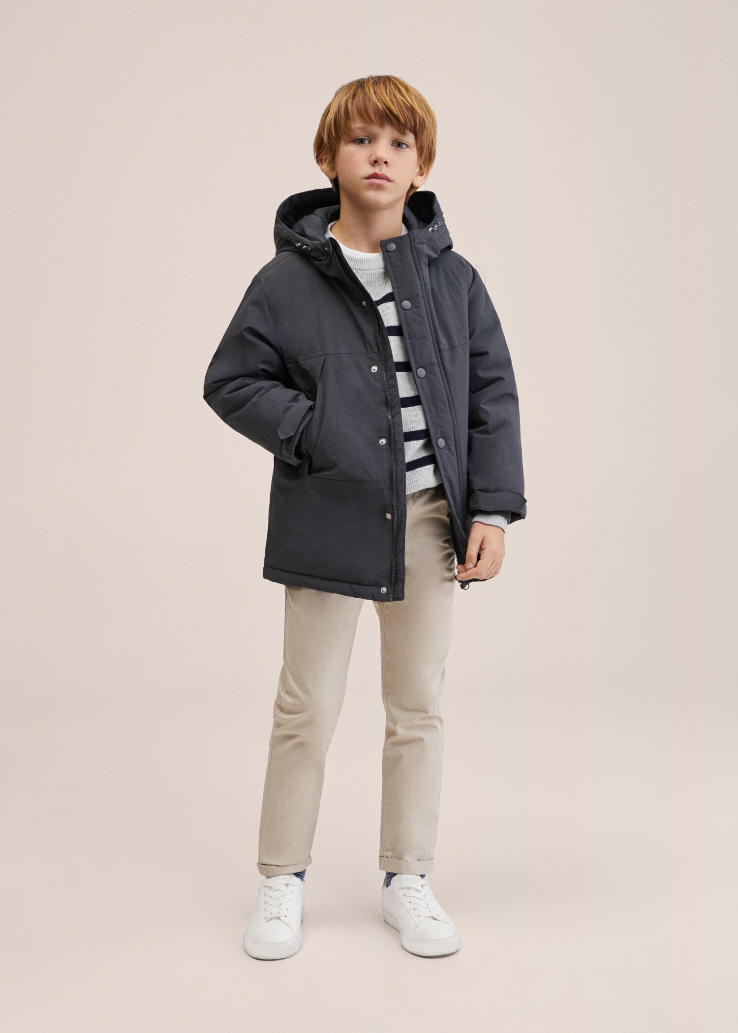Anorak acolchado capucha - Plano general