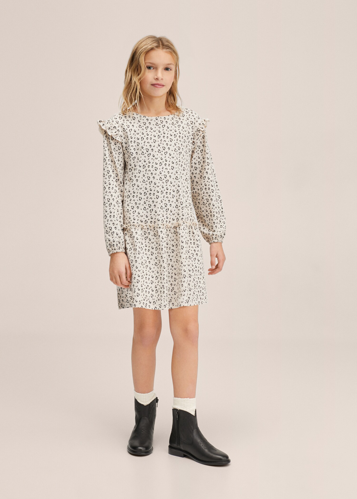 Jurk met animal print - Overzichtstekening