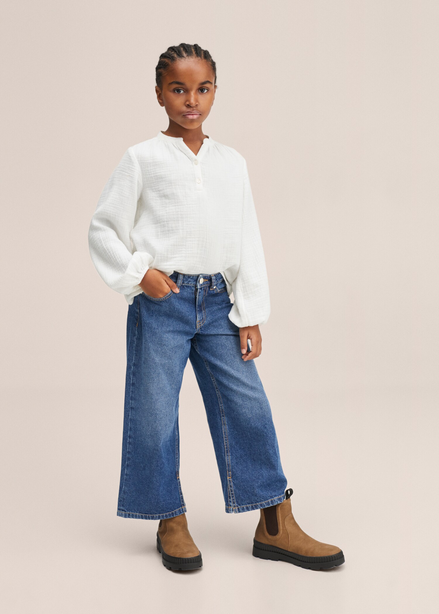 Blusa algodón textura - Plano general