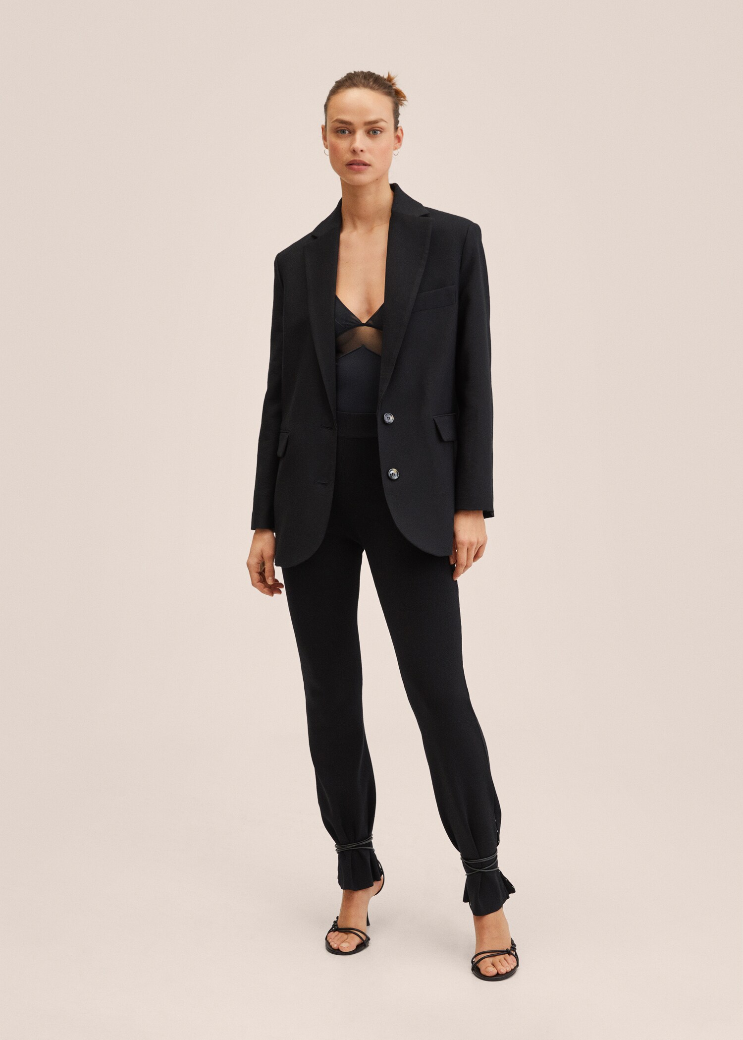 Oversized suit jacket - Woman | MANGO OUTLET United Kingdom
