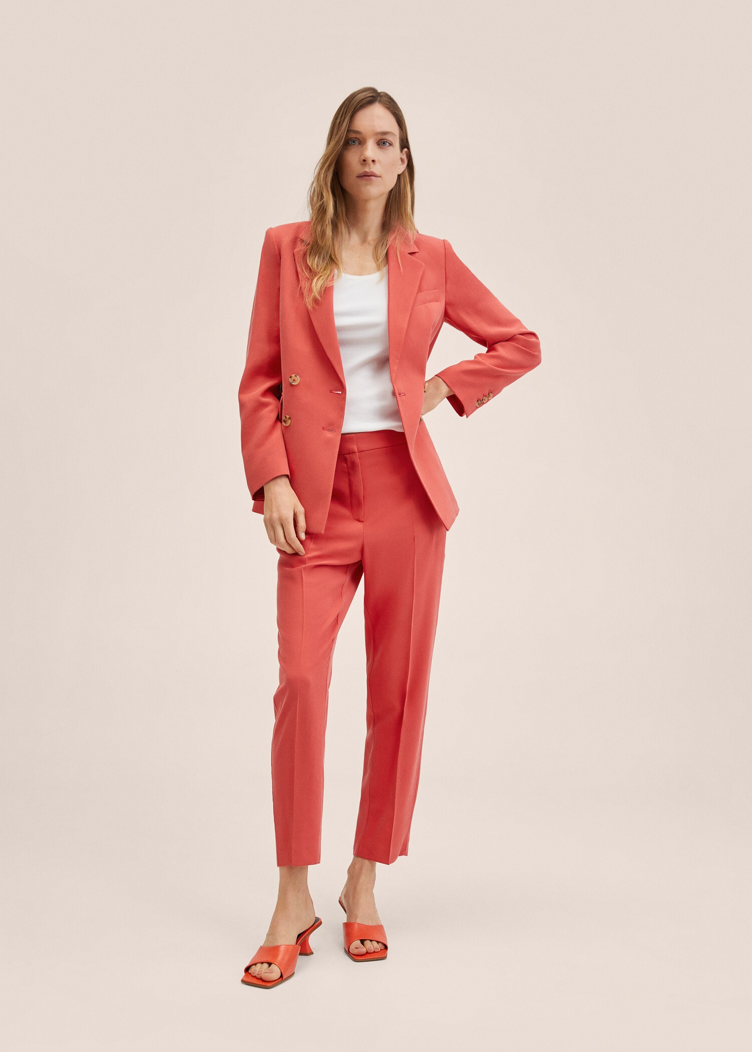 Straight suit trousers - General plane
