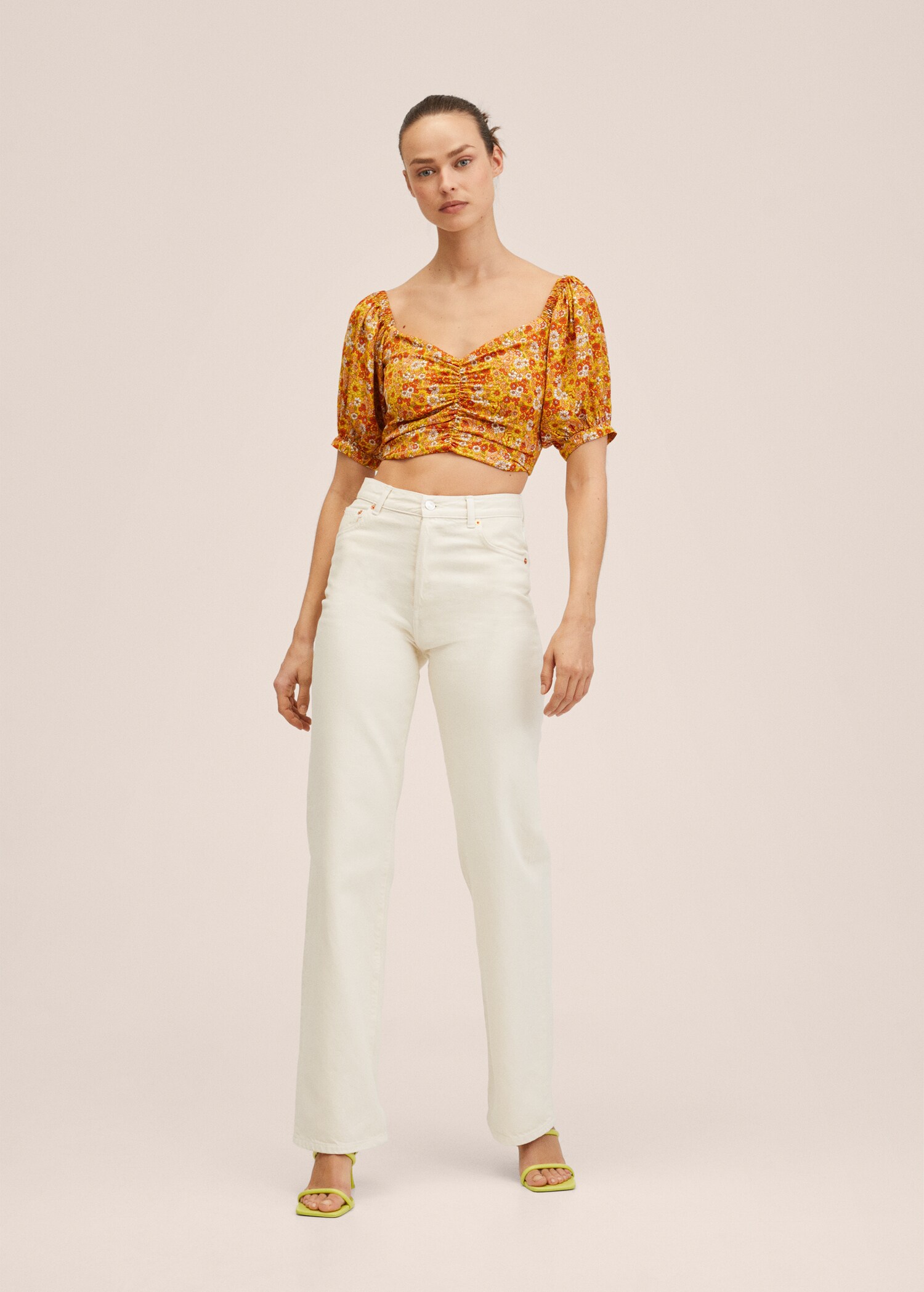 Mintás croptop  - Általános sík
