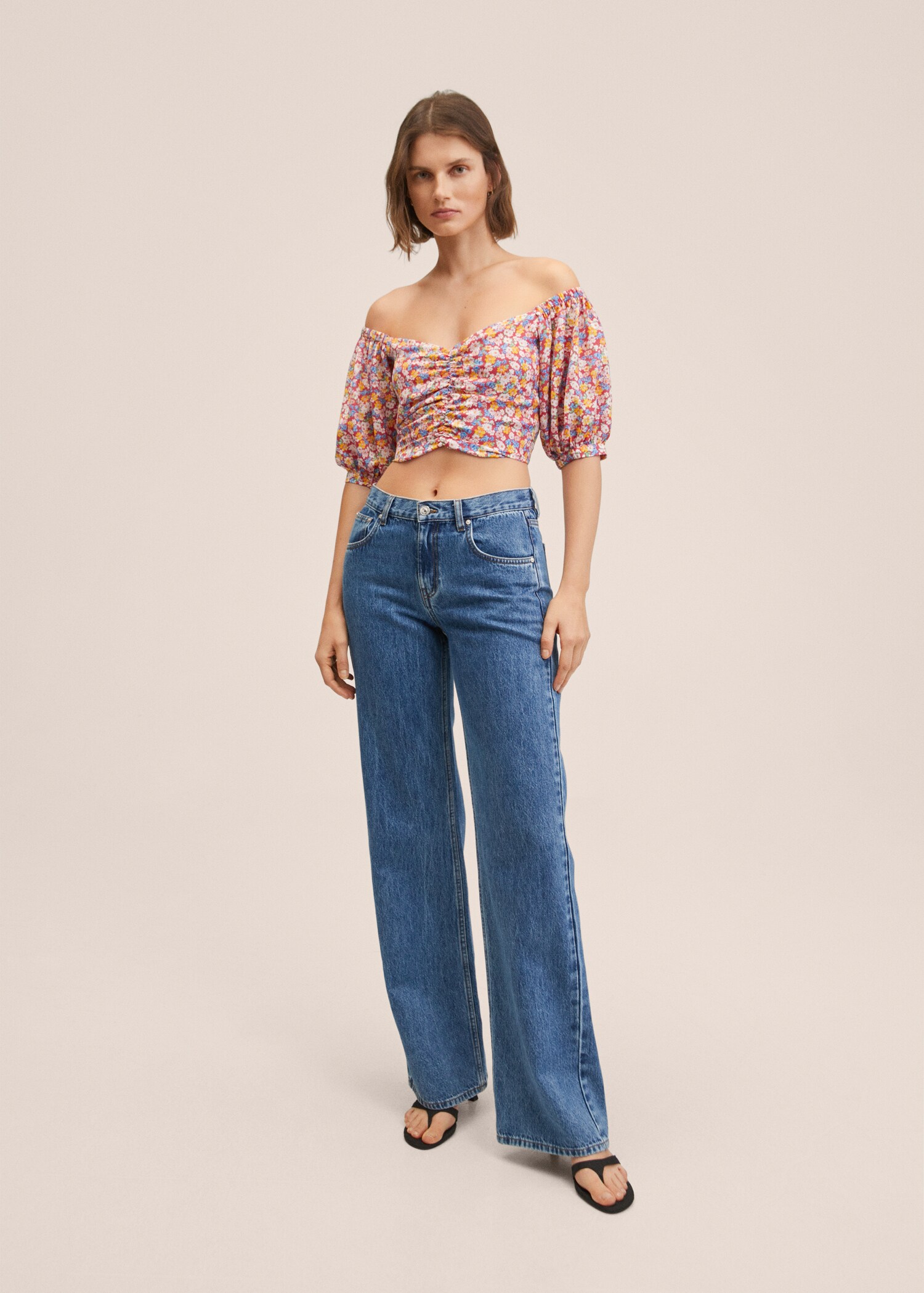 Top crop estampat - Pla general