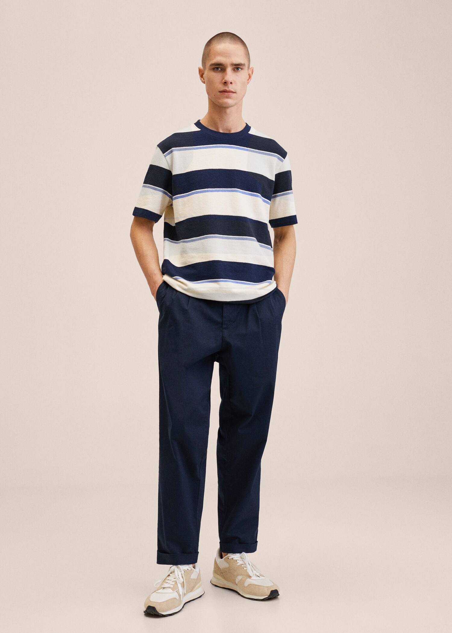 Striped cotton T-shirt - General plane