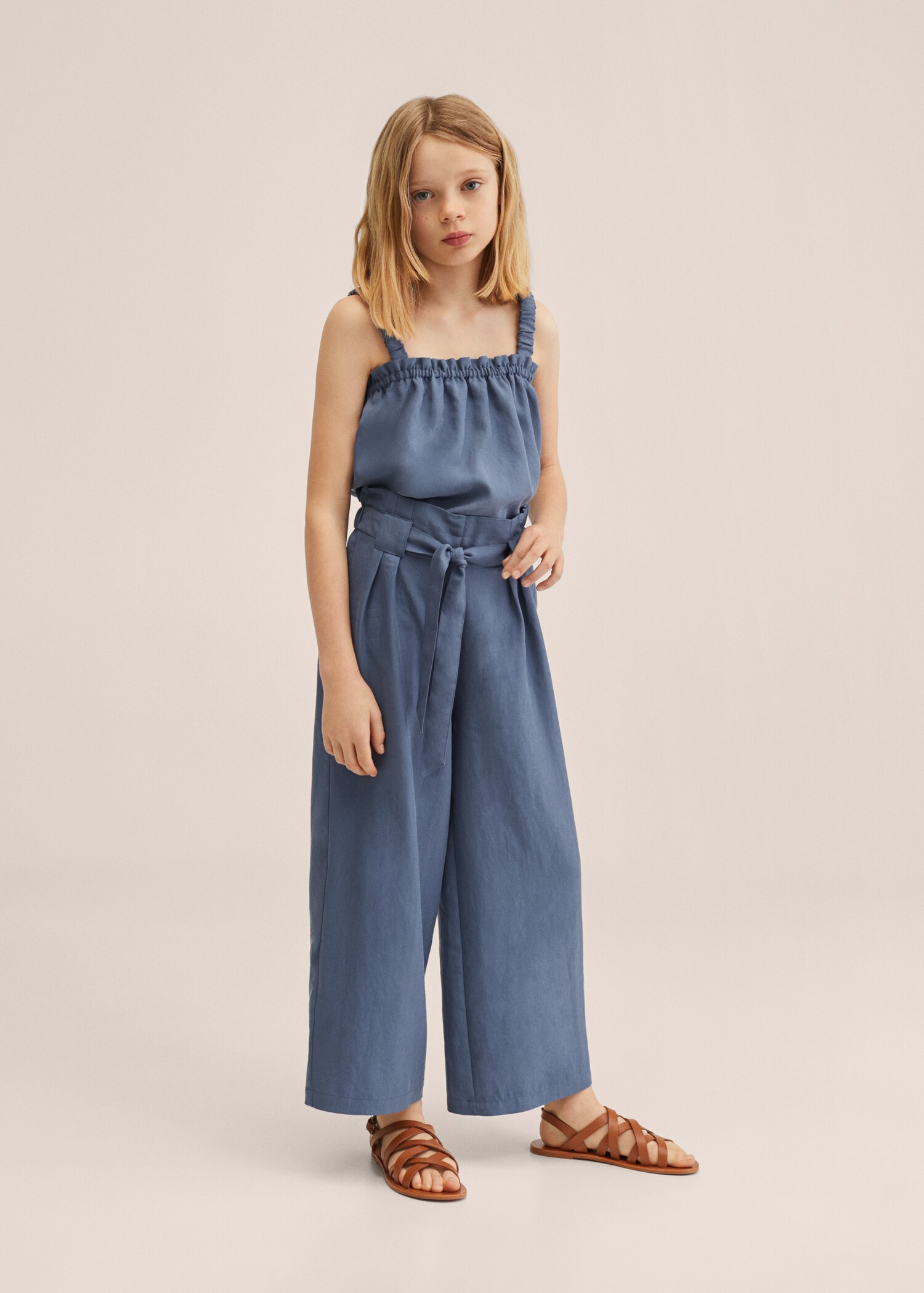 Straight lyocell trousers - General plane